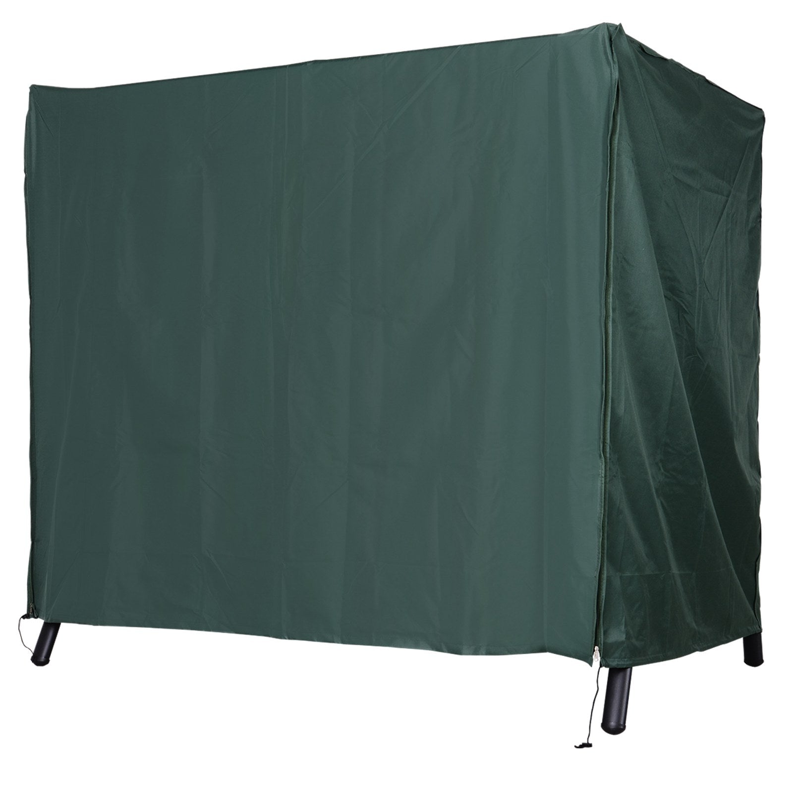 3 Personers Gyngeovertræk, Vandafvisende, Vinterbestandigt Beskyttelsesovertræk Til Havegynge, Uv Bestandig Presenning, Overtræk, Rivefast 420d Oxford Stof, 177 X 114 X 152 Cm, Mørkegrøn Black Friday Aosom Tilbud