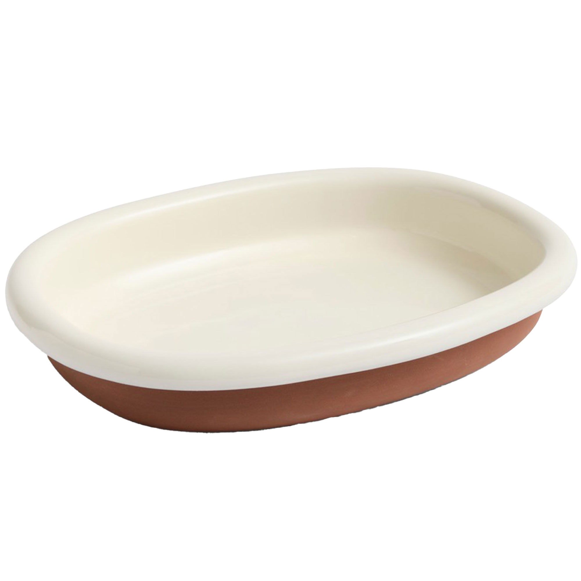 Barro Oval Tallerken Large, Benhvid Black Friday Hay Tilbud