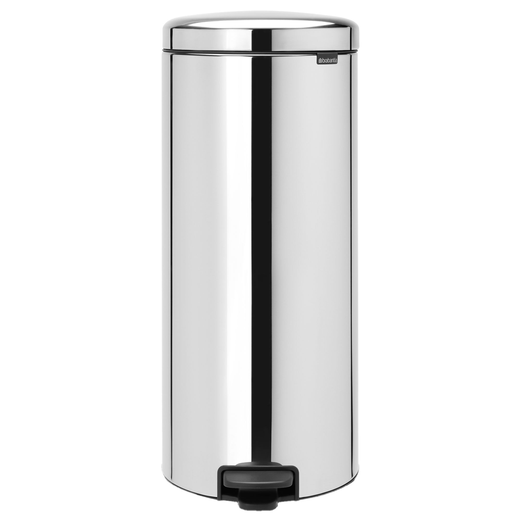 Newicon Pedalspand 30 Liter, Blankpoleret Stål Black Friday Brabantia Tilbud