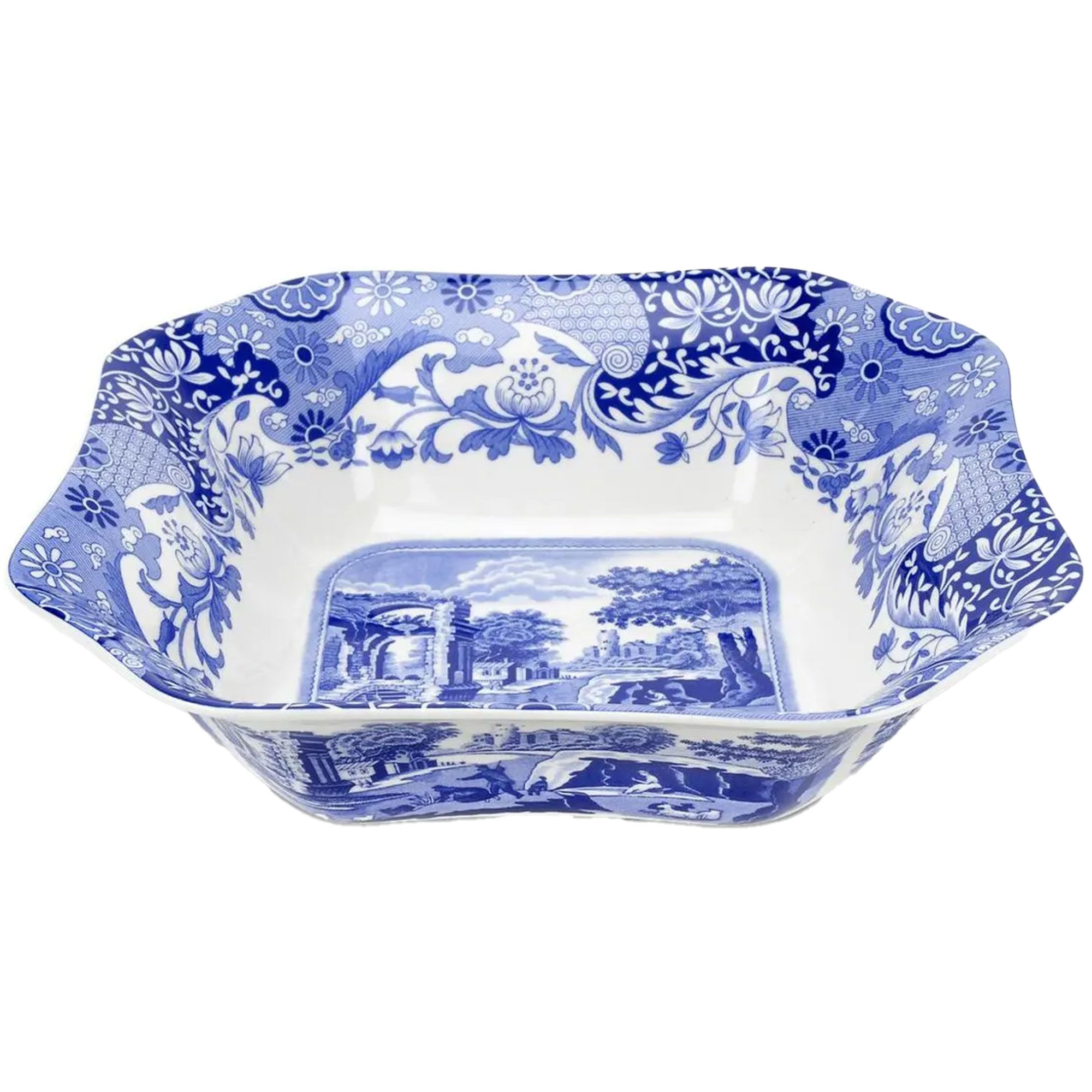 Blue Italian Serveringsskål, Firkantet Black Friday Spode Tilbud