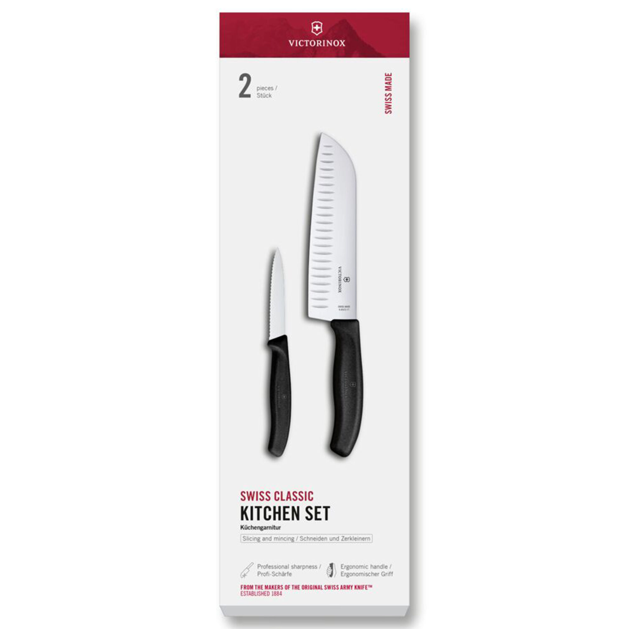 Swiss Classic Knivsæt 2 Dele, Sort Black Friday Victorinox Tilbud
