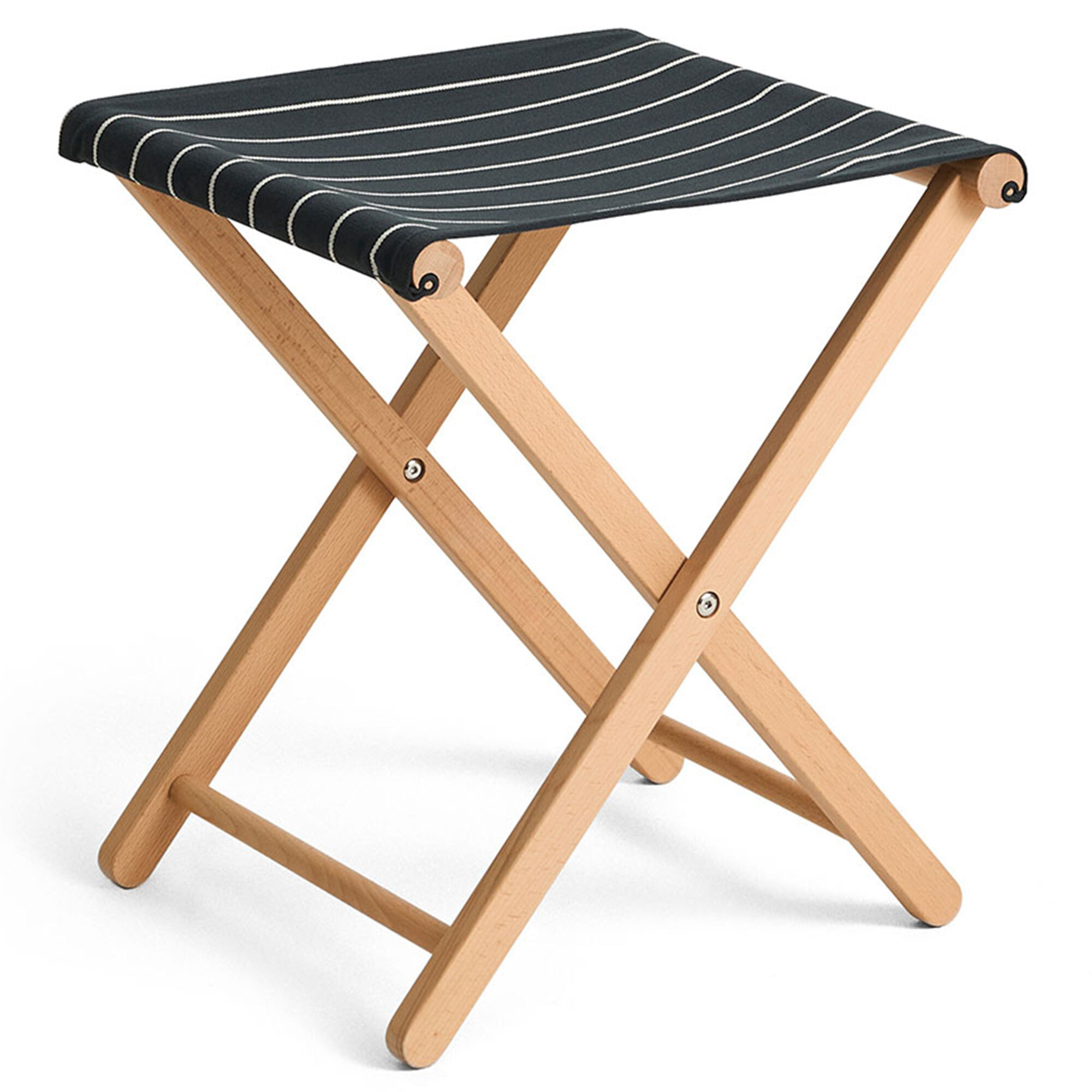 Outdoor Market Sammenklappelig Skammel, Sort Beige Black Friday Hay Tilbud