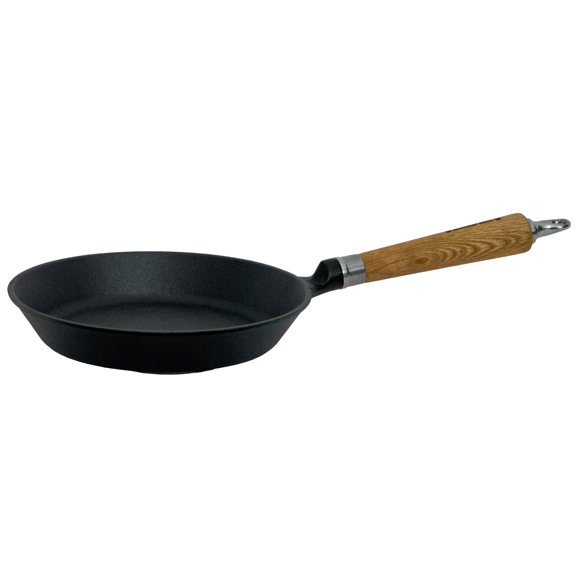 Exclusive Line Støbejerns Stegepande 24 Cm     Udadgående Kant, Egetræshåndtag Black Friday Ronneby Bruk Tilbud