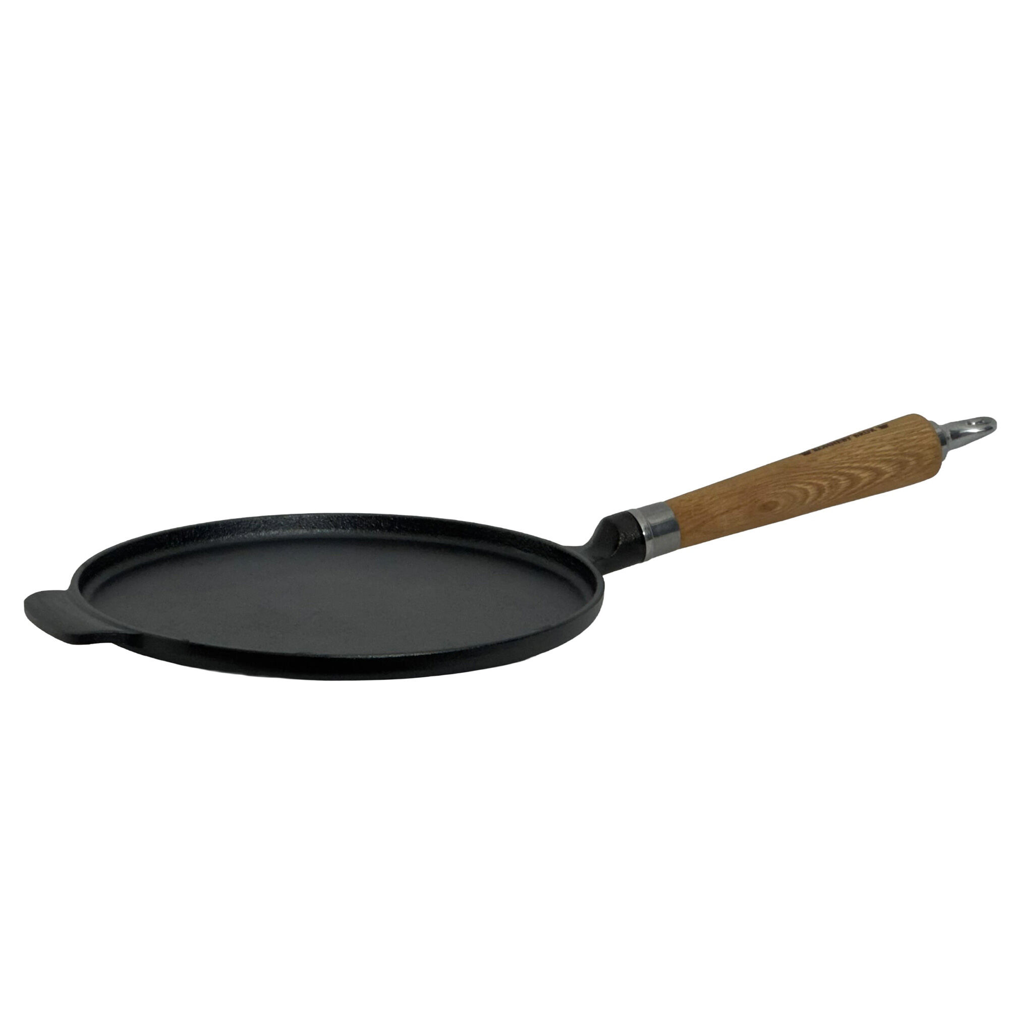 Exclusive Line Pandekagepande I Støbejern 24 Cm, Egetræshåndtag Black Friday Ronneby Bruk Tilbud