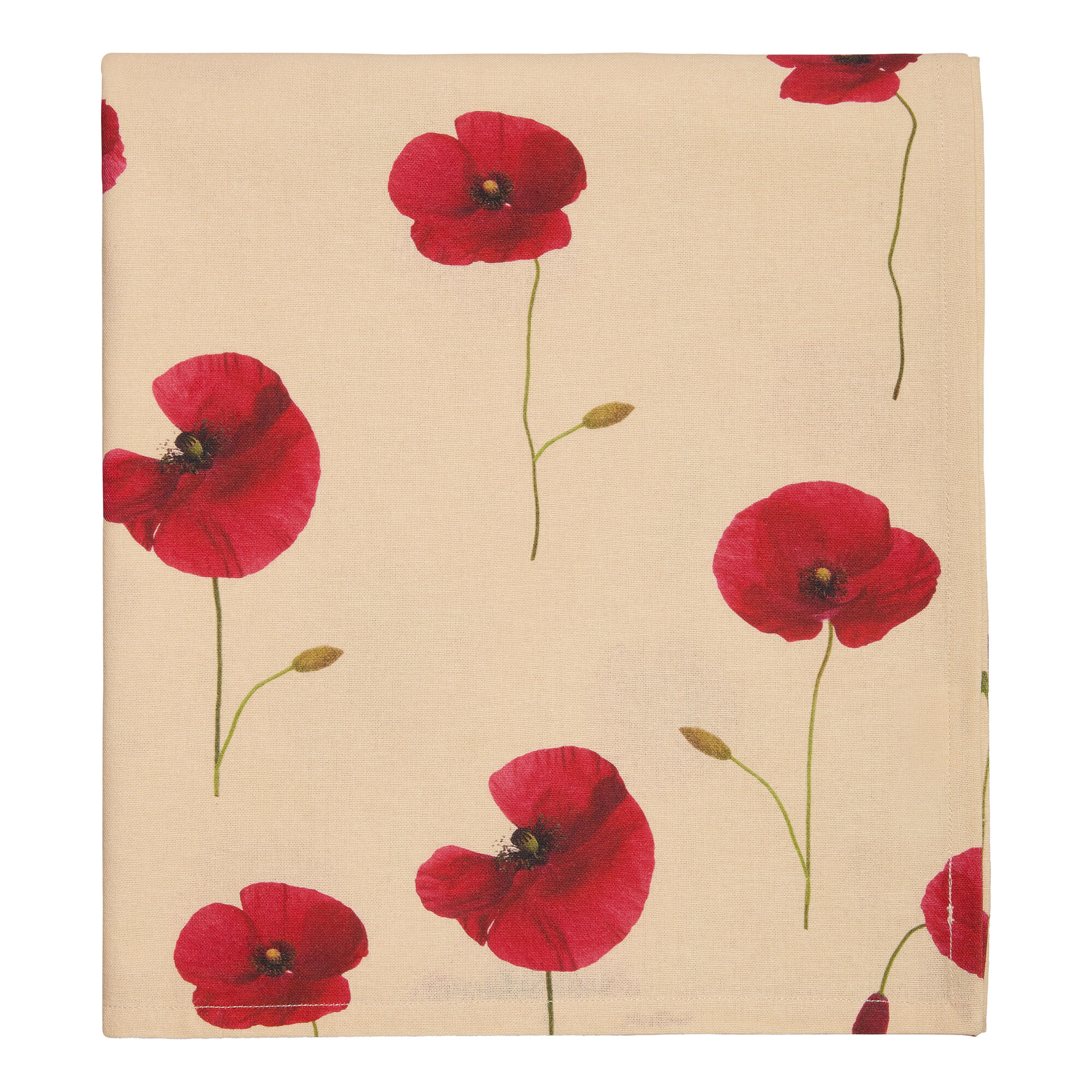 Valmue Dug 140 X 240 Cm, Beige Rød Black Friday Decotique Tilbud