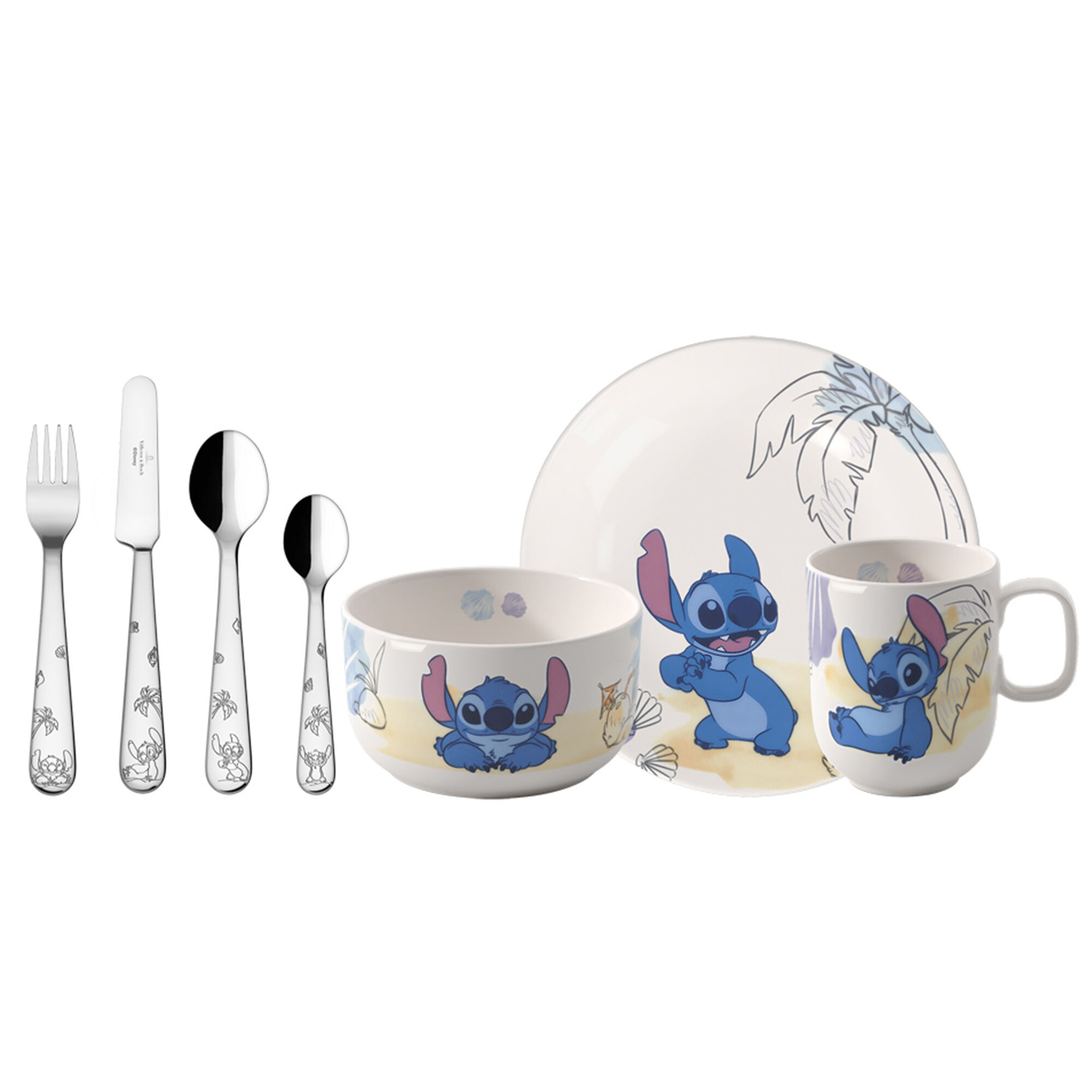Disney Stitch Børneservice, 7 Dele Black Friday Villeroy & Boch Tilbud