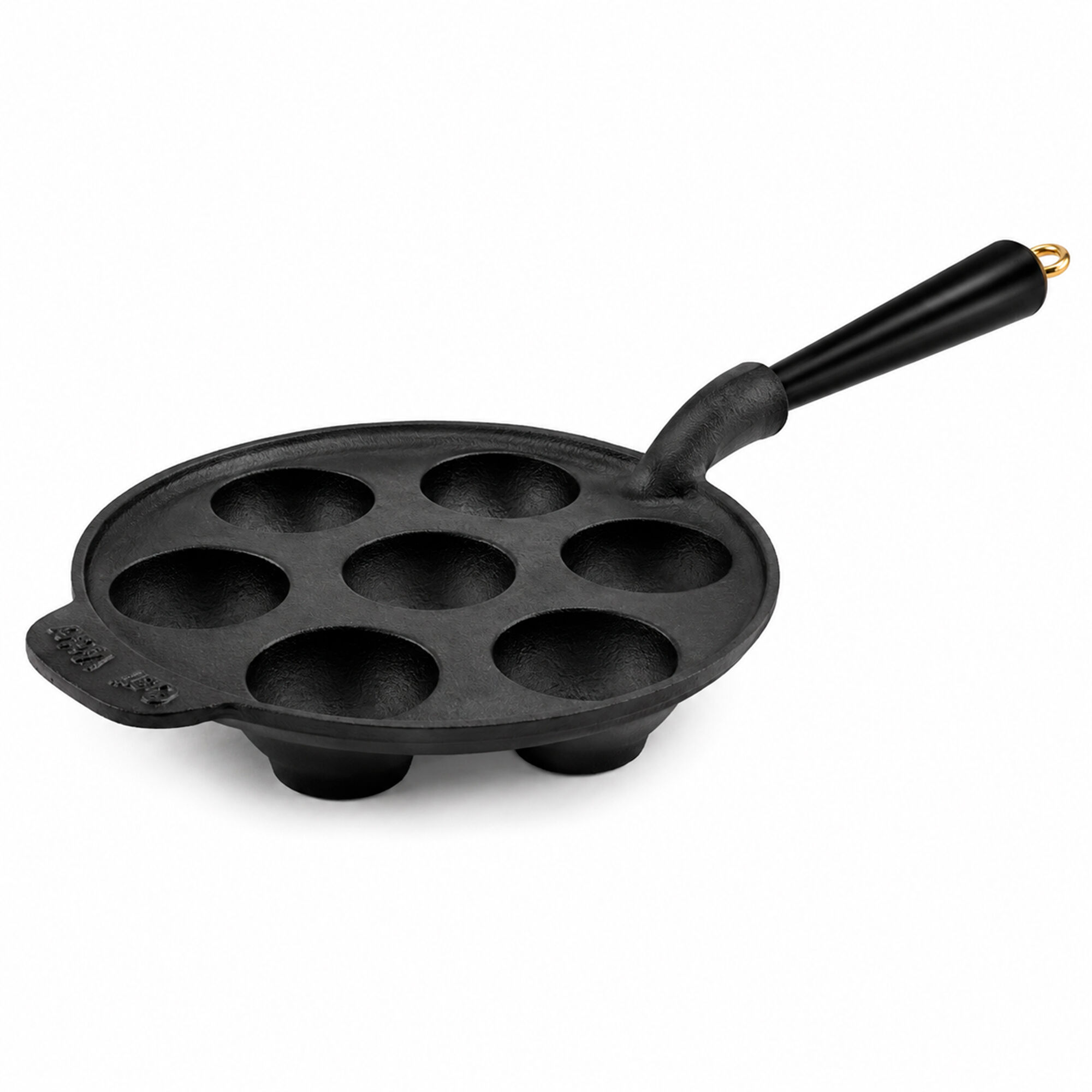 Gold æbleskivepande 21 Cm, Støbejern Black Friday Carl Victor Tilbud
