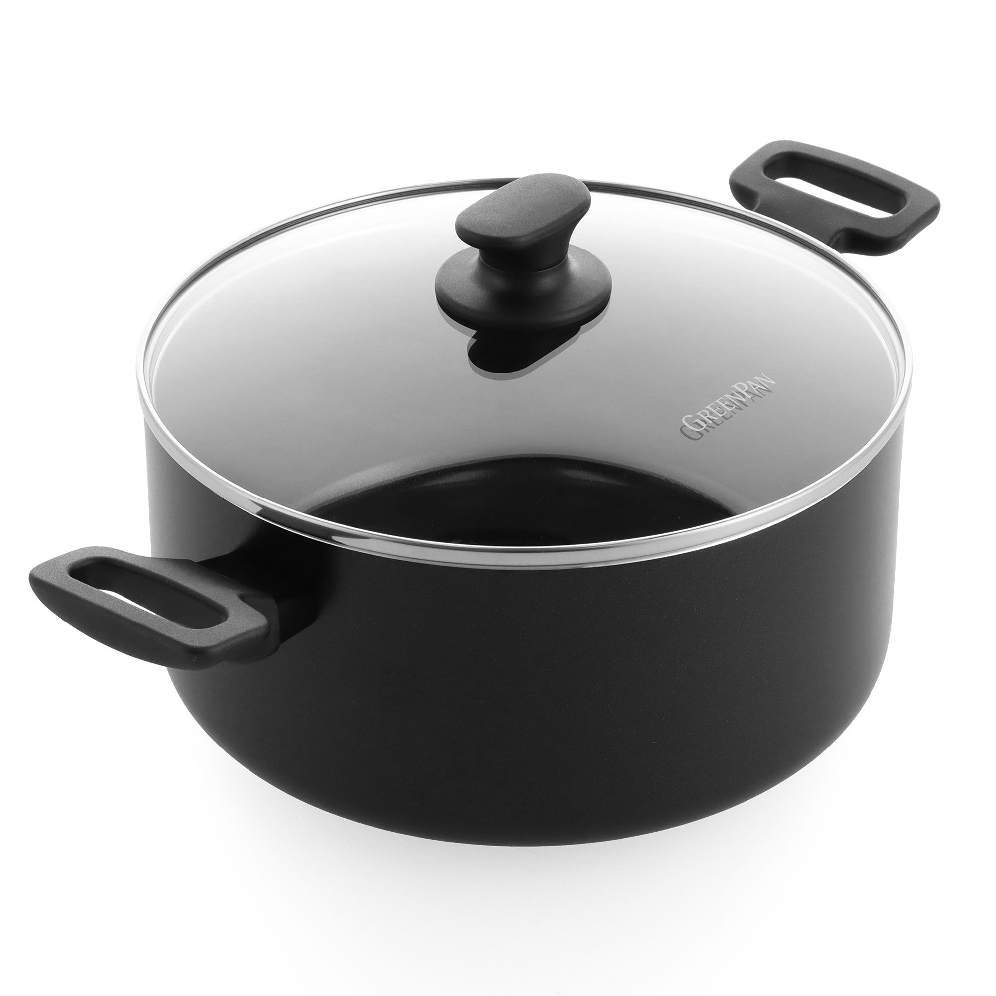 Essence Gryde Med Låg 24 Cm, Sort Black Friday Greenpan Tilbud