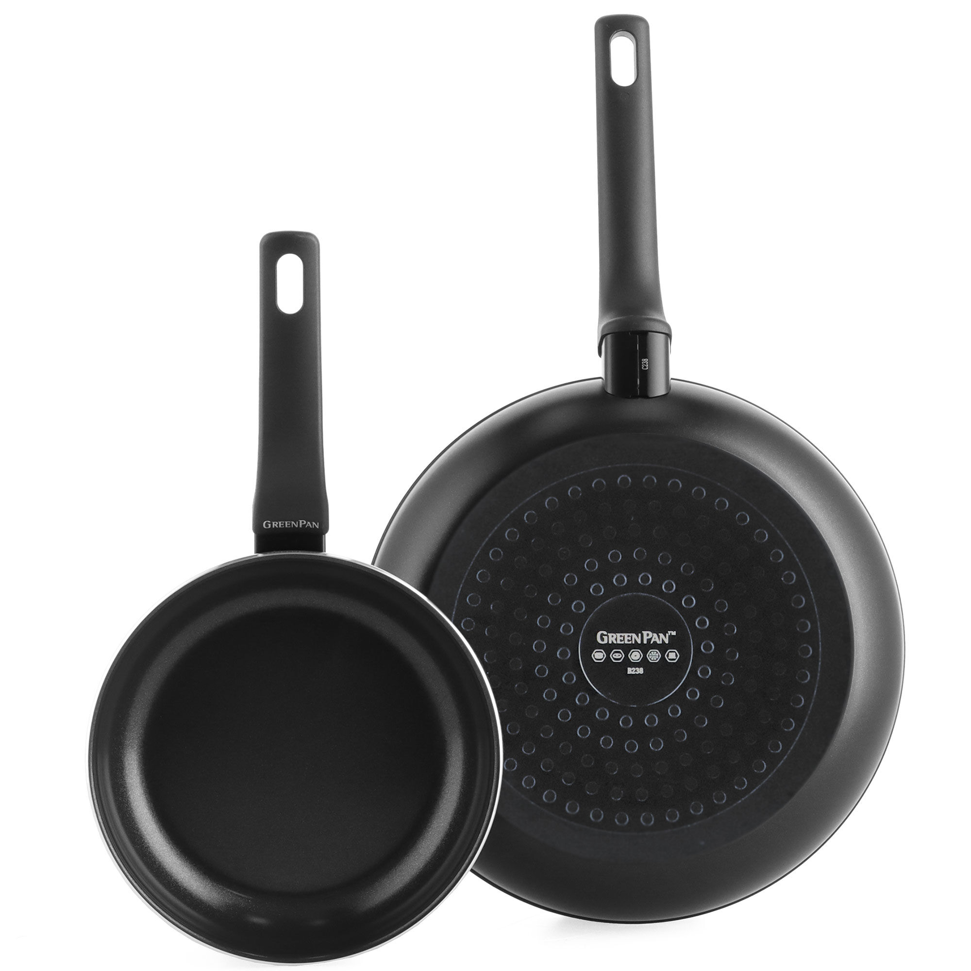 Essence Stegepandesæt 20 + 28 Cm, Sort Black Friday Greenpan Tilbud