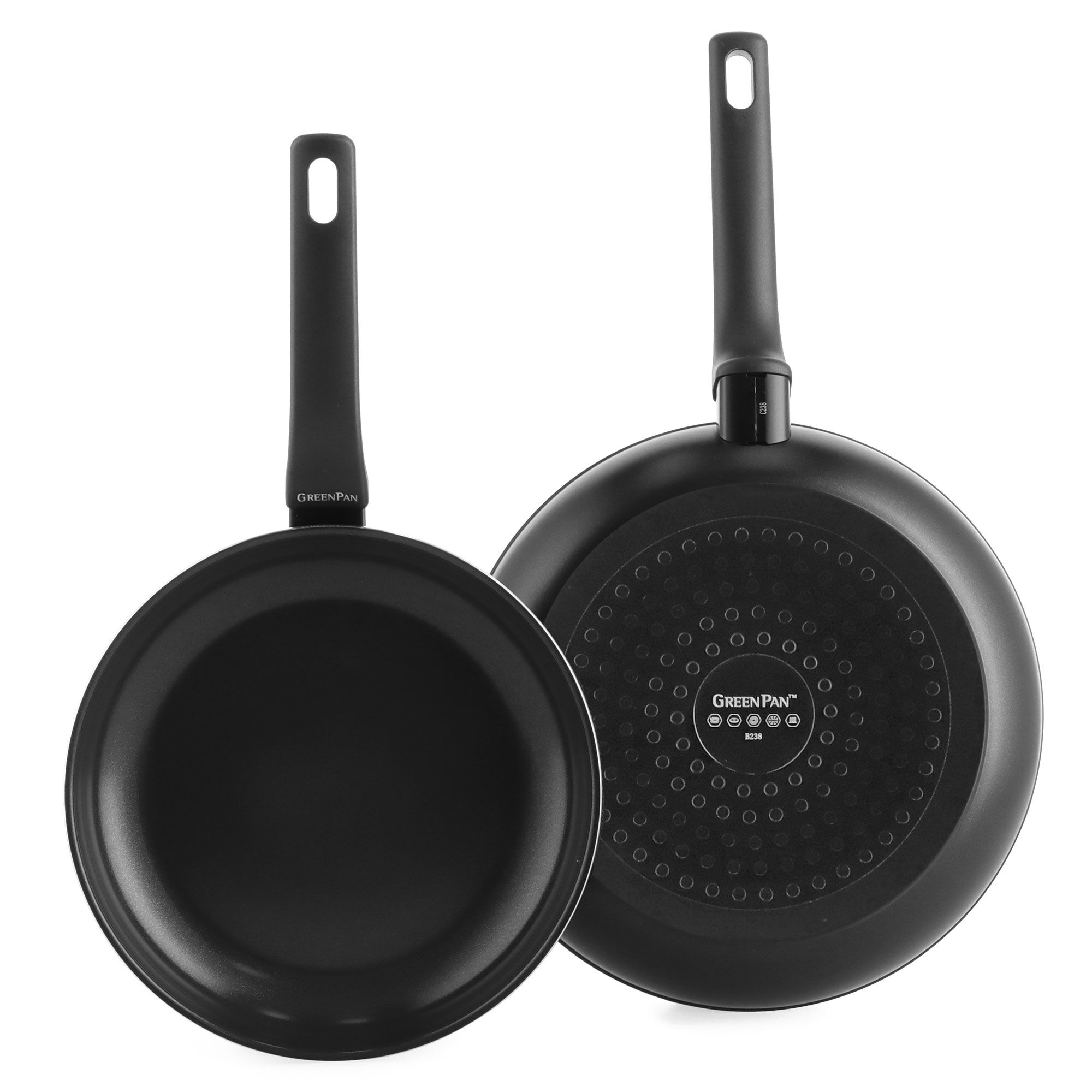 Essence Stegepandesæt 24 + 28 Cm, Sort Black Friday Greenpan Tilbud