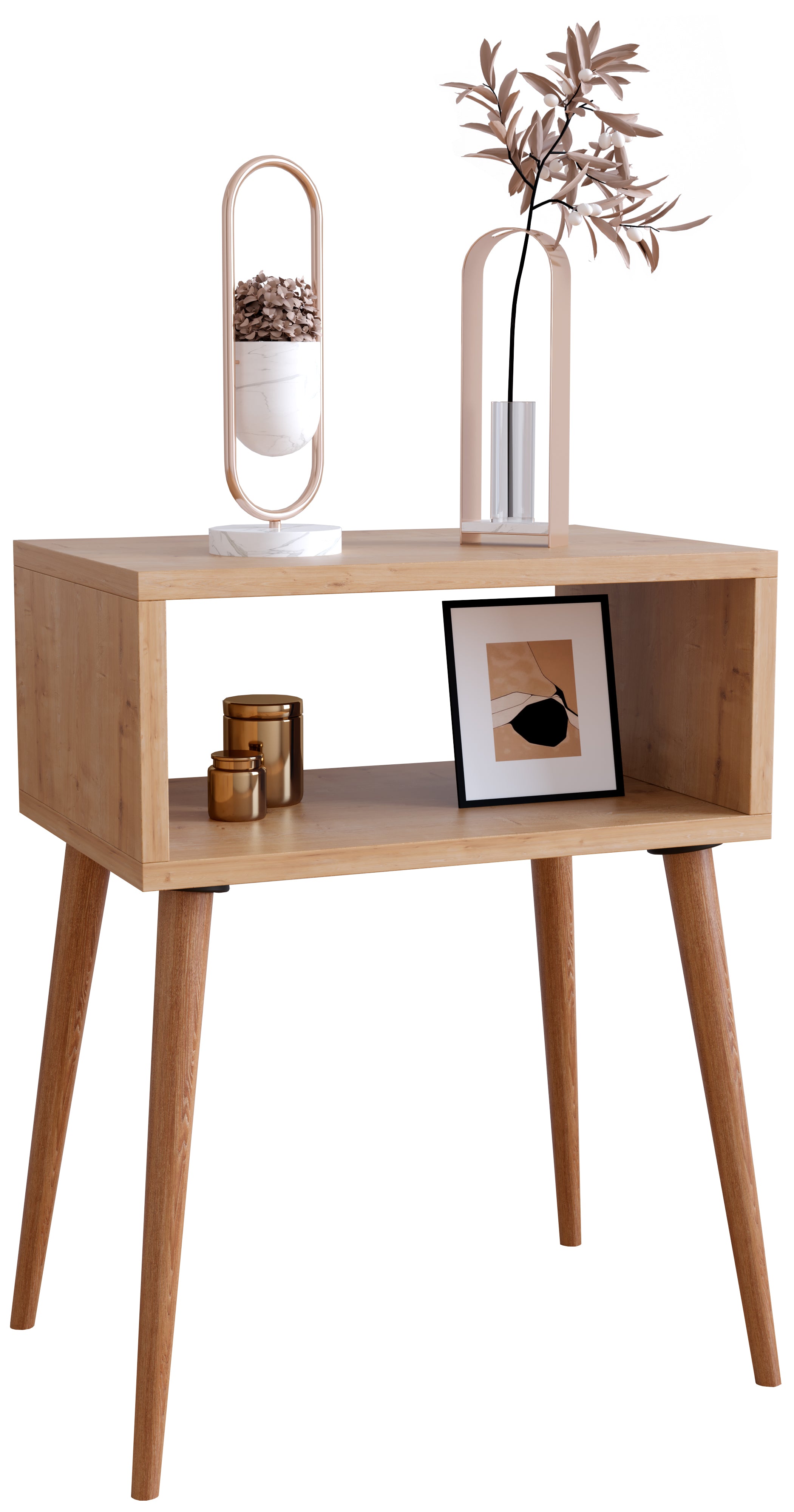 Natbord i 60'er Retro Stil - Naturfarvet Black Friday Tilbud