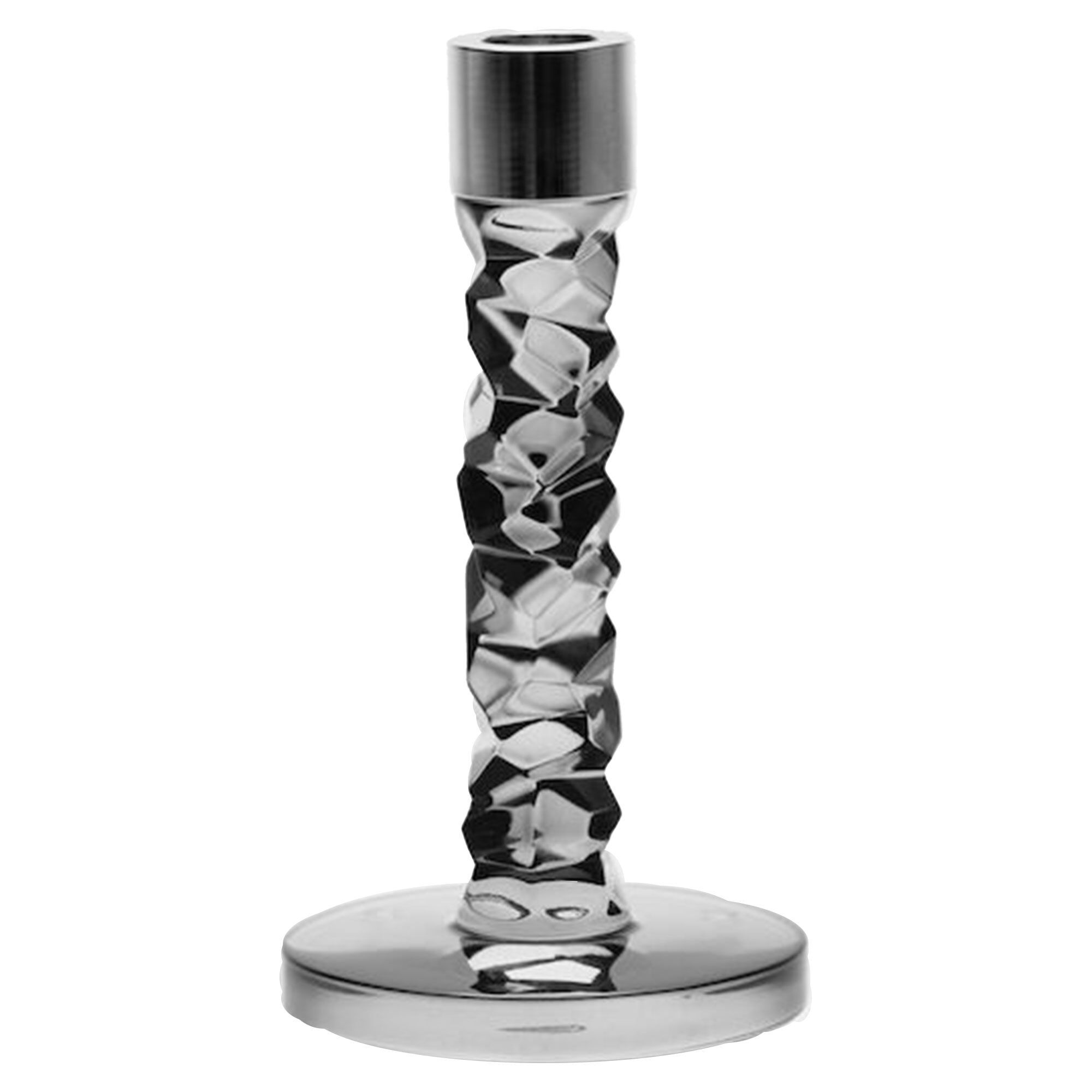 Carat Lysestage 18 Cm, Antracit Black Friday Orrefors Tilbud