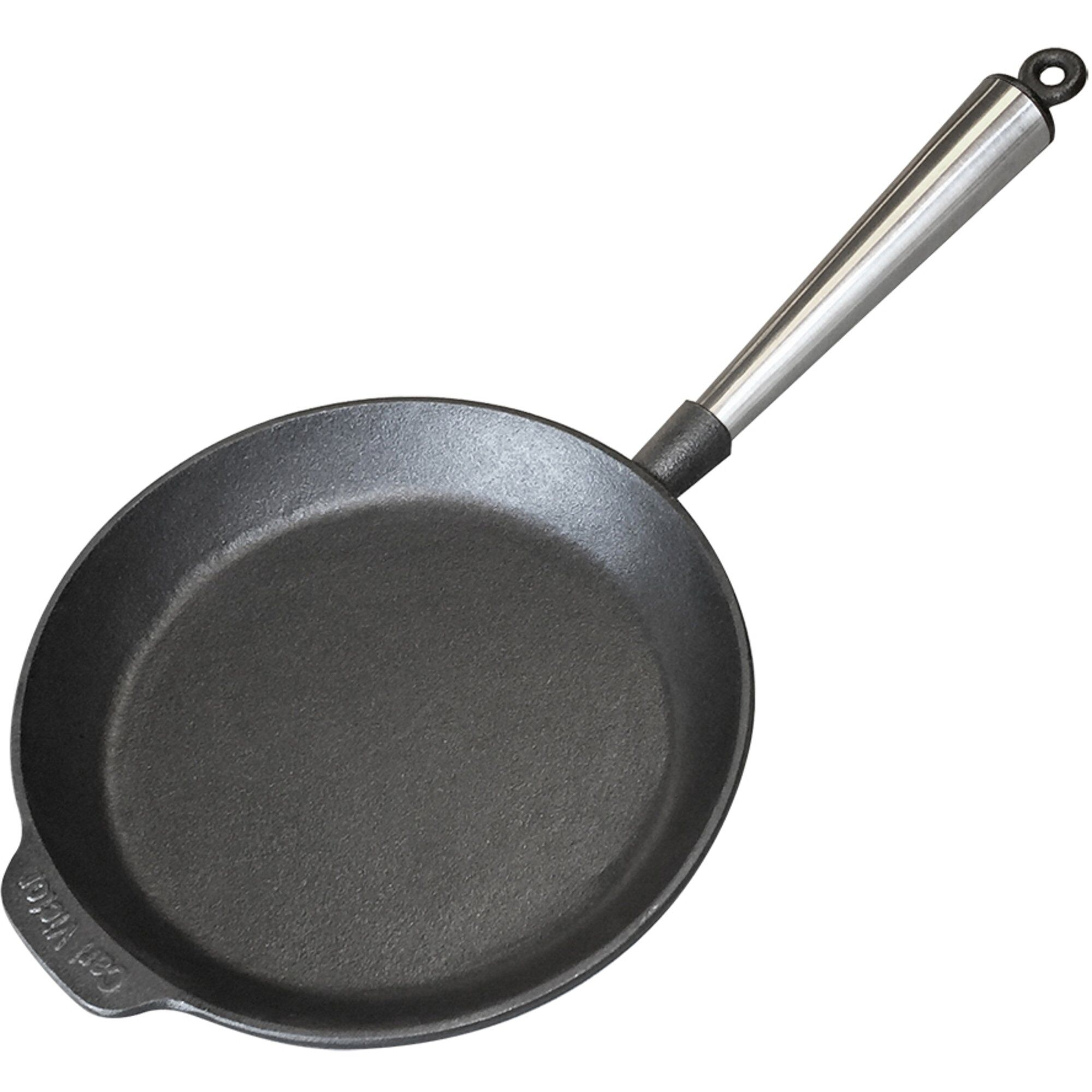 Støbejernspande 24 Cm, Stålhåndtag Black Friday Carl Victor Tilbud