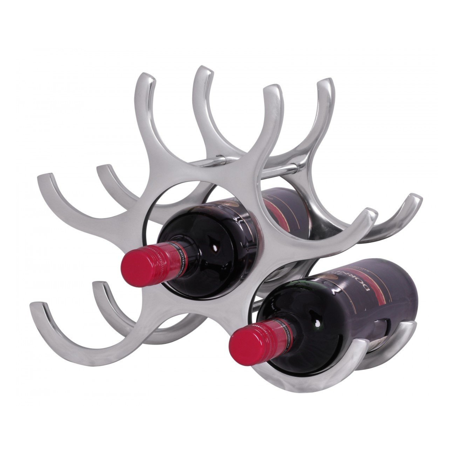Ekstravagant Vinreol I Aluminium   6 Flasker Black Friday Skyport Tilbud