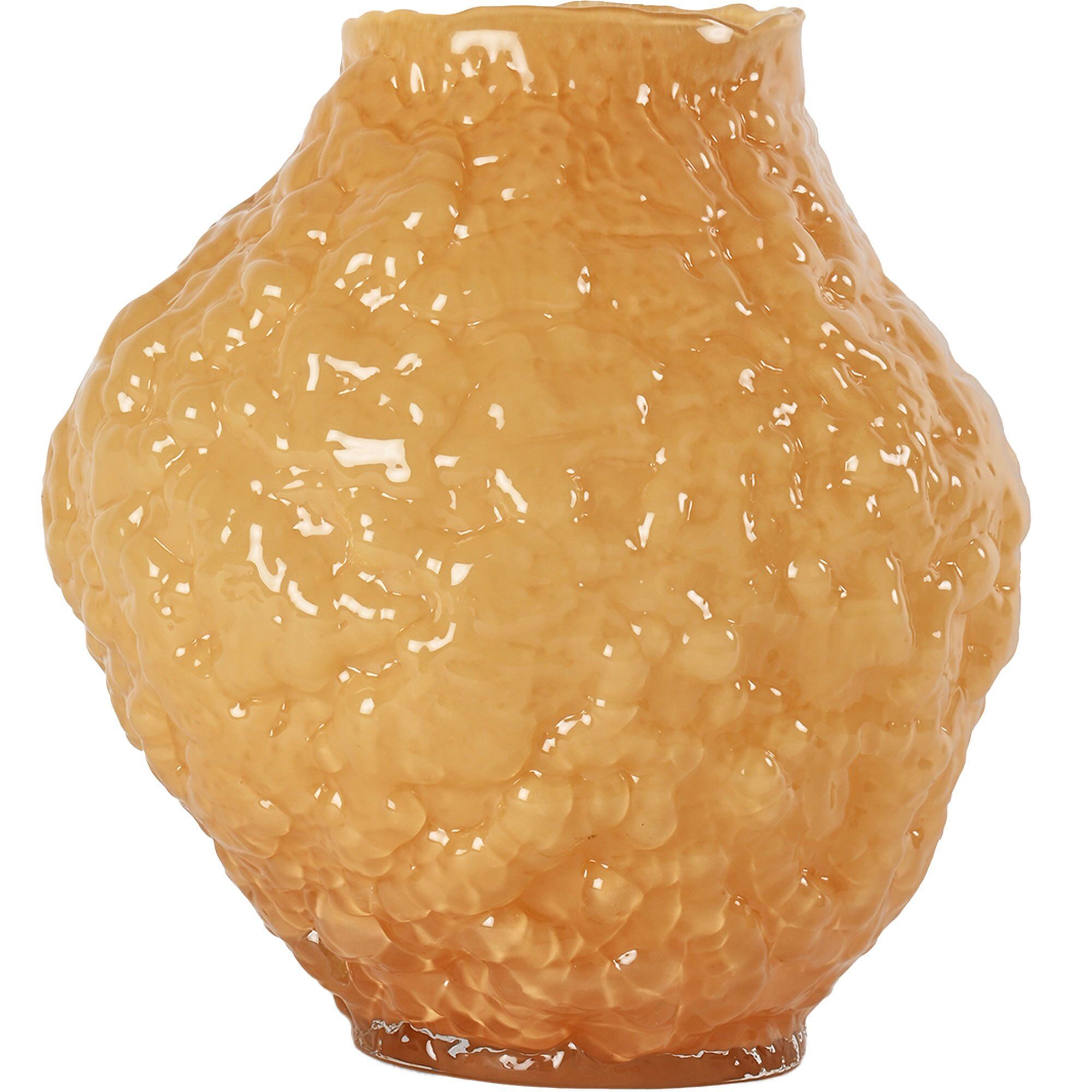 Corallo Vase 26 Cm Medium, Gul Black Friday Byon Tilbud