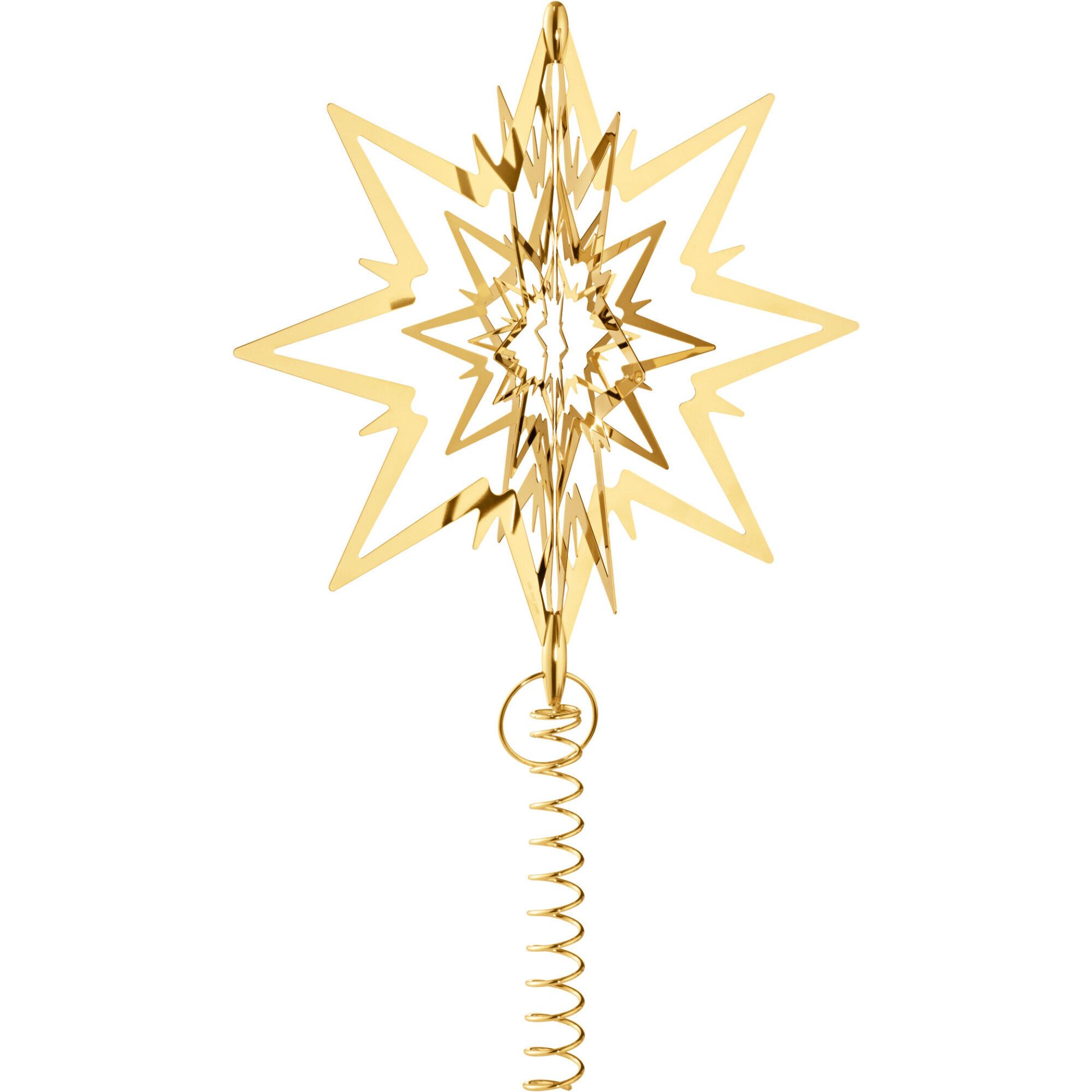 Georg Jensen Juletræsstjerne i Guld – Elegance til Jul