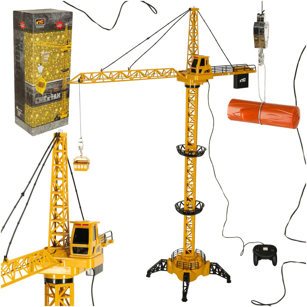 Rc Kran Med Krog 4ch 128cm Black Friday Ikonka Tilbud