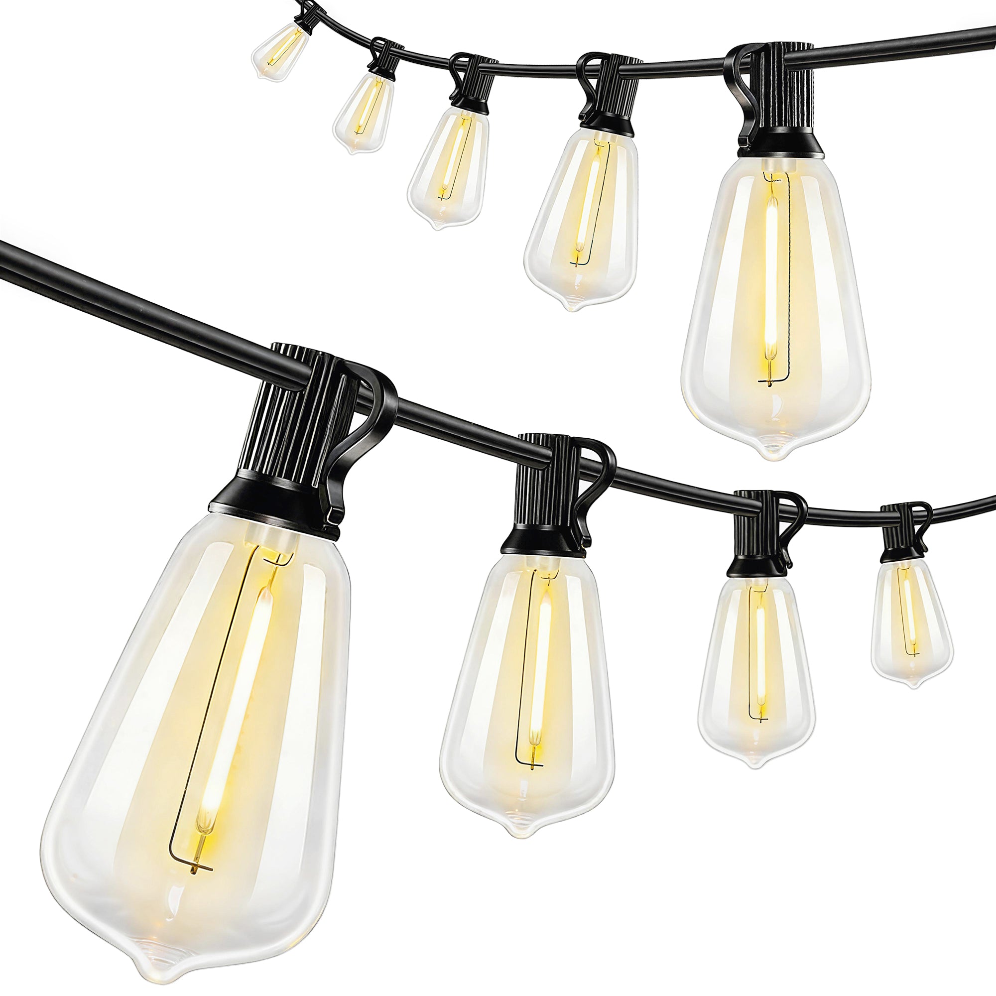 50 Led Gardinlys, 18 M Lyskæde, Der Kan Tilsluttes, Ip44 Stænksikker, Indendørs Og Udendørs Dekoration Black Friday Aosom Tilbud