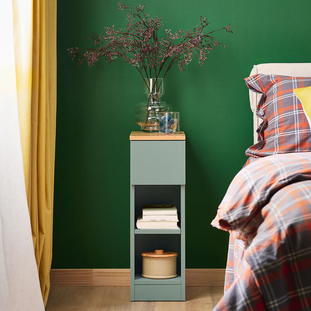 Trendy Grøn Sengebord – Pladsbesparende Black Friday Tilbud