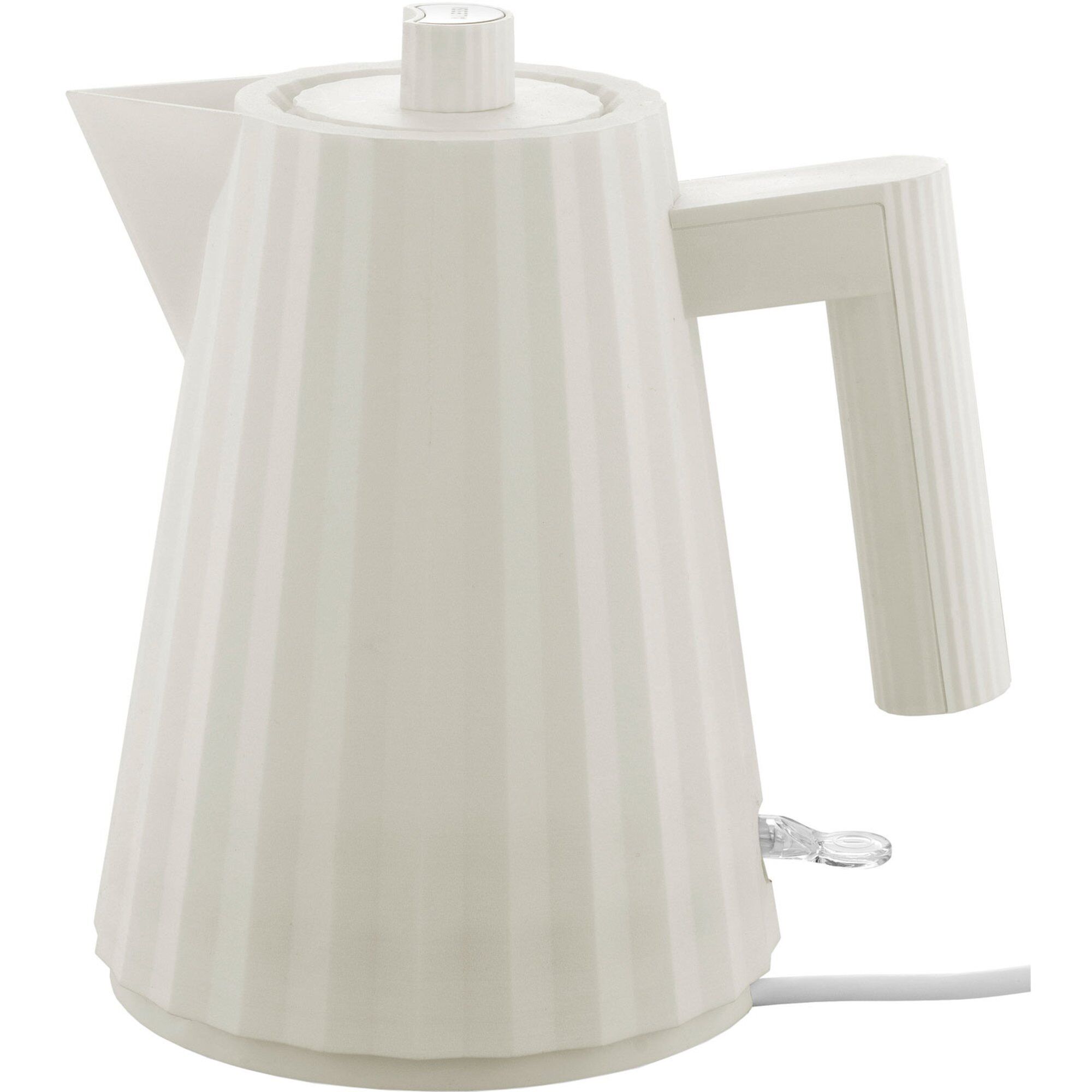 Mdl06 Plissé Elkedel 1 Liter, Hvid Black Friday Alessi Tilbud