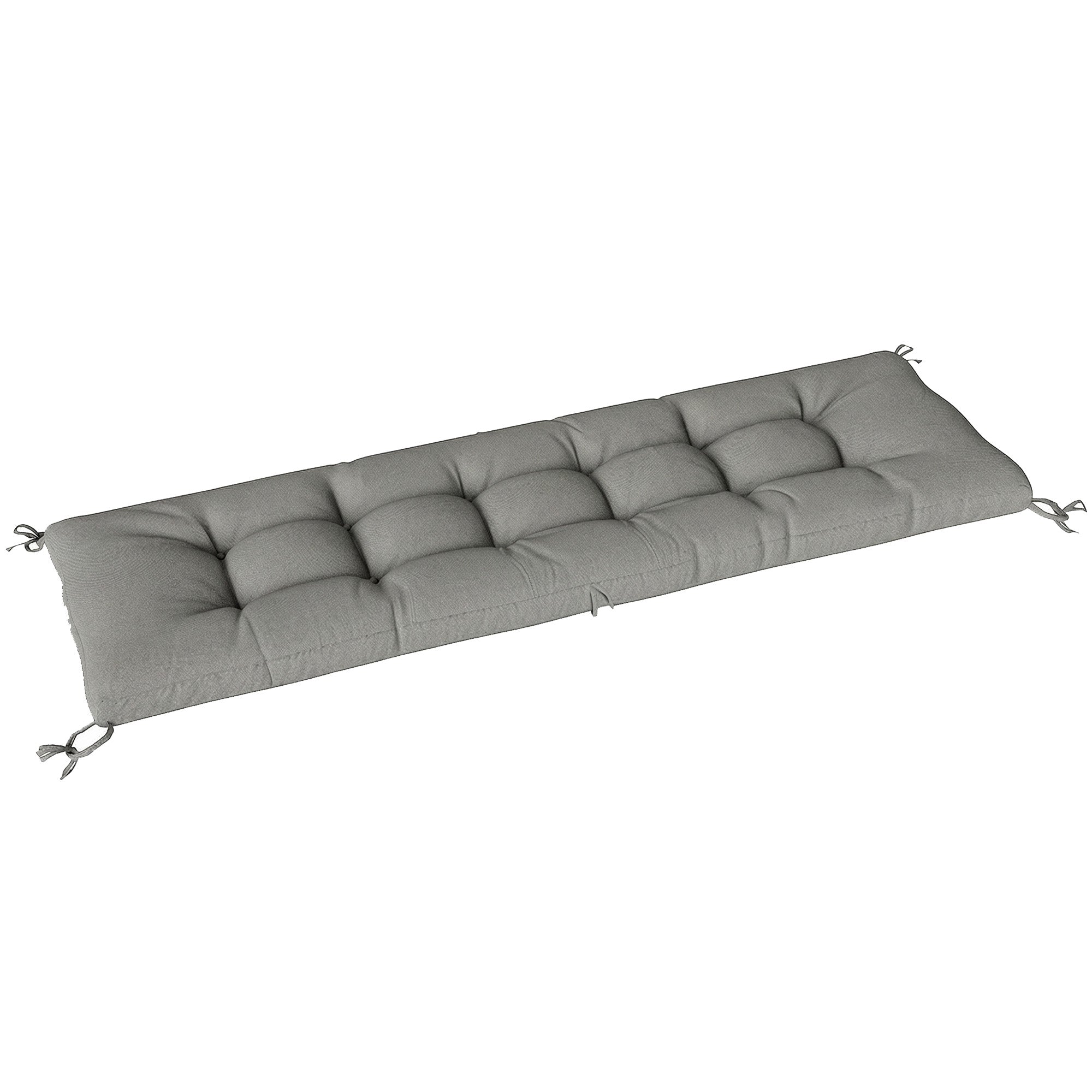Aftagelig Pallehynde Med Fastgørelsesstropper, Pallehynde Til De Fleste Liggestole, 198x65x13 Cm, Lysegrå Black Friday Aosom Tilbud