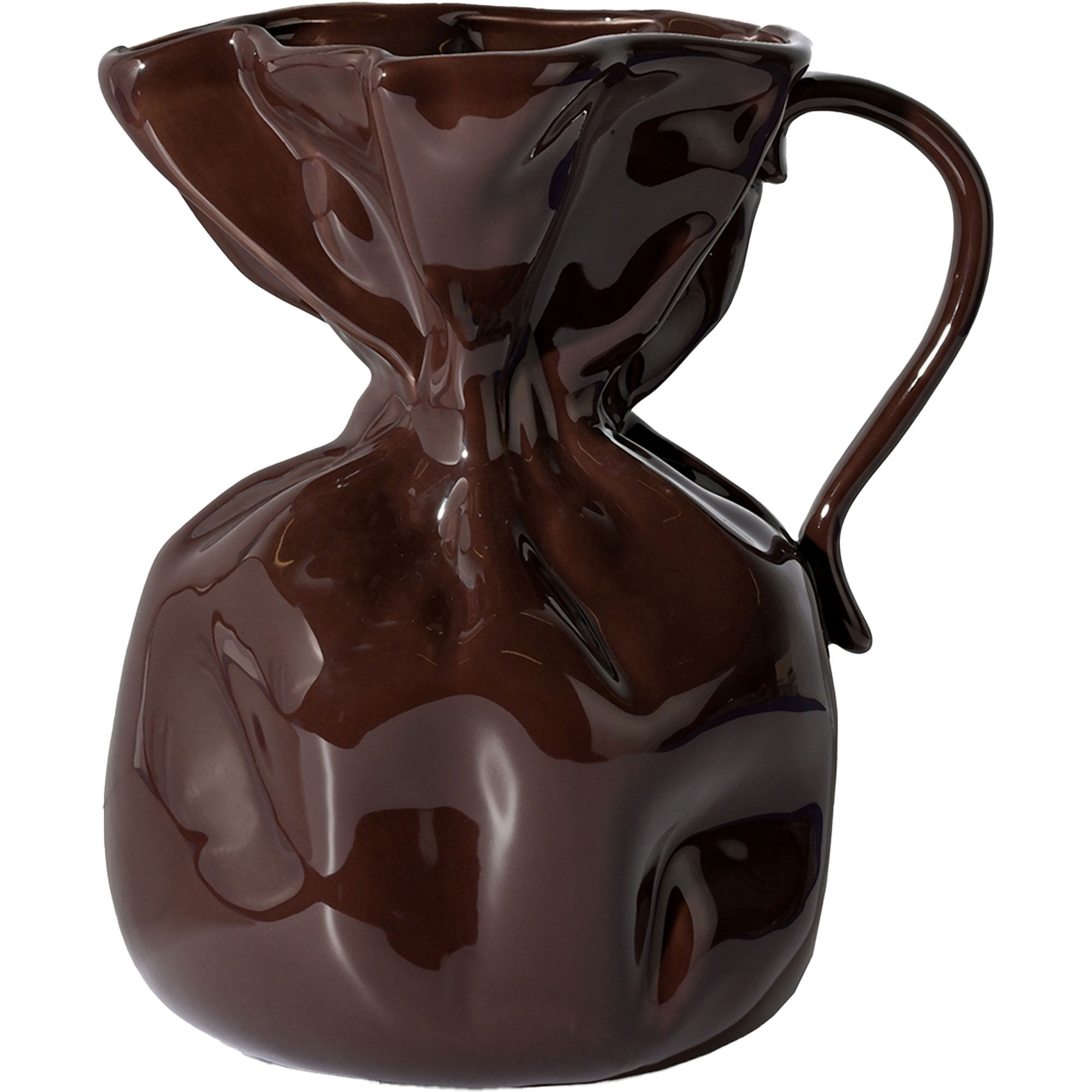 Crumple Vase, Brun Black Friday Byon Tilbud