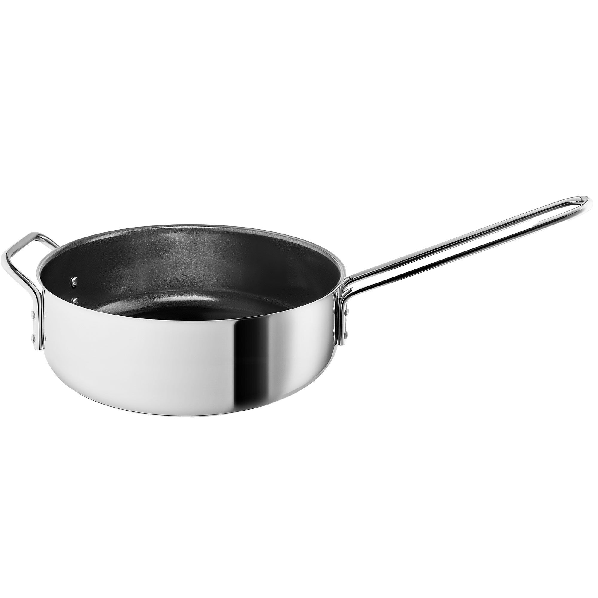 Keramisk Sauterpande 24 Cm i Rustfrit Stål - Black Friday Tilbud