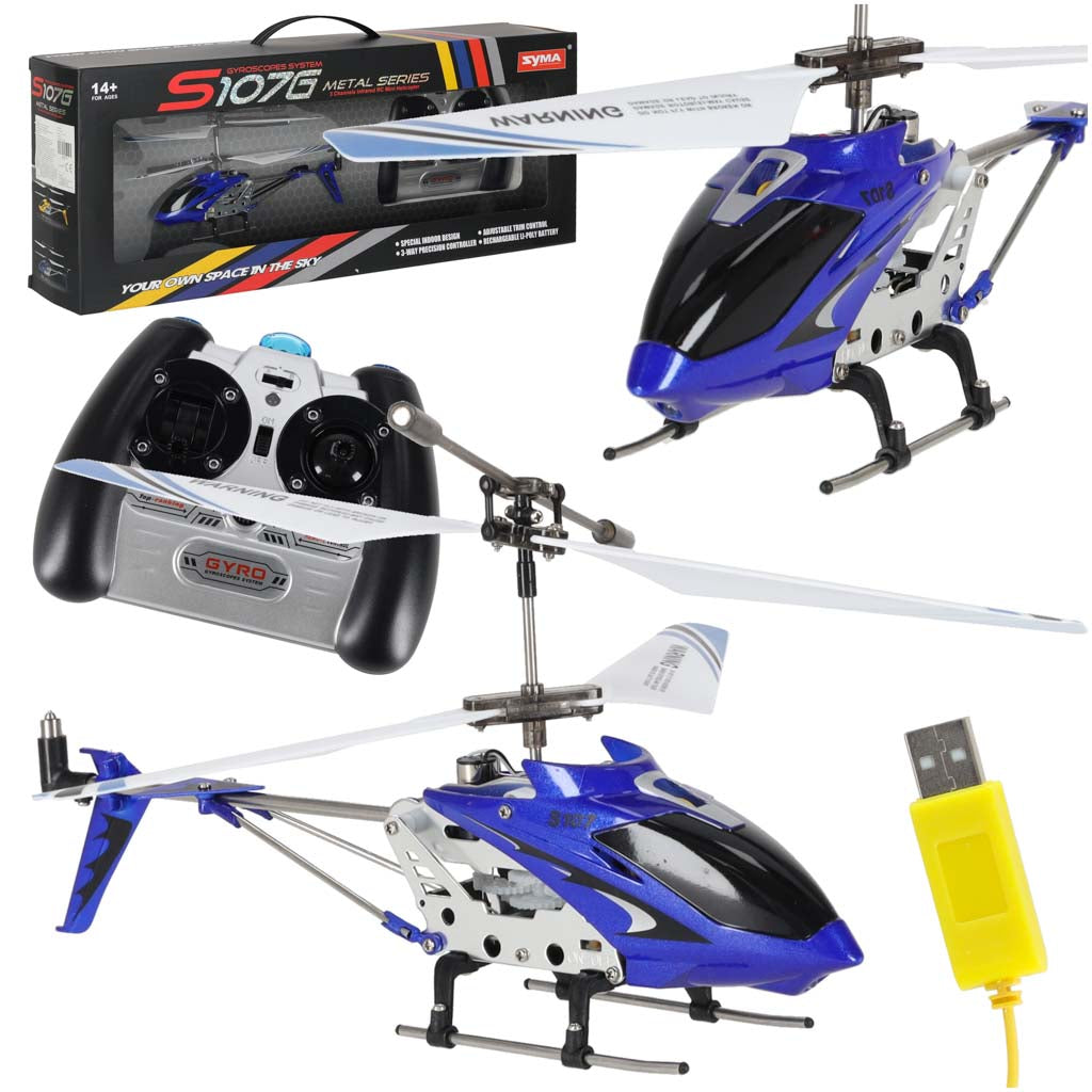 Syma S107g Rc Helikopter Blå Black Friday Ikonka Tilbud
