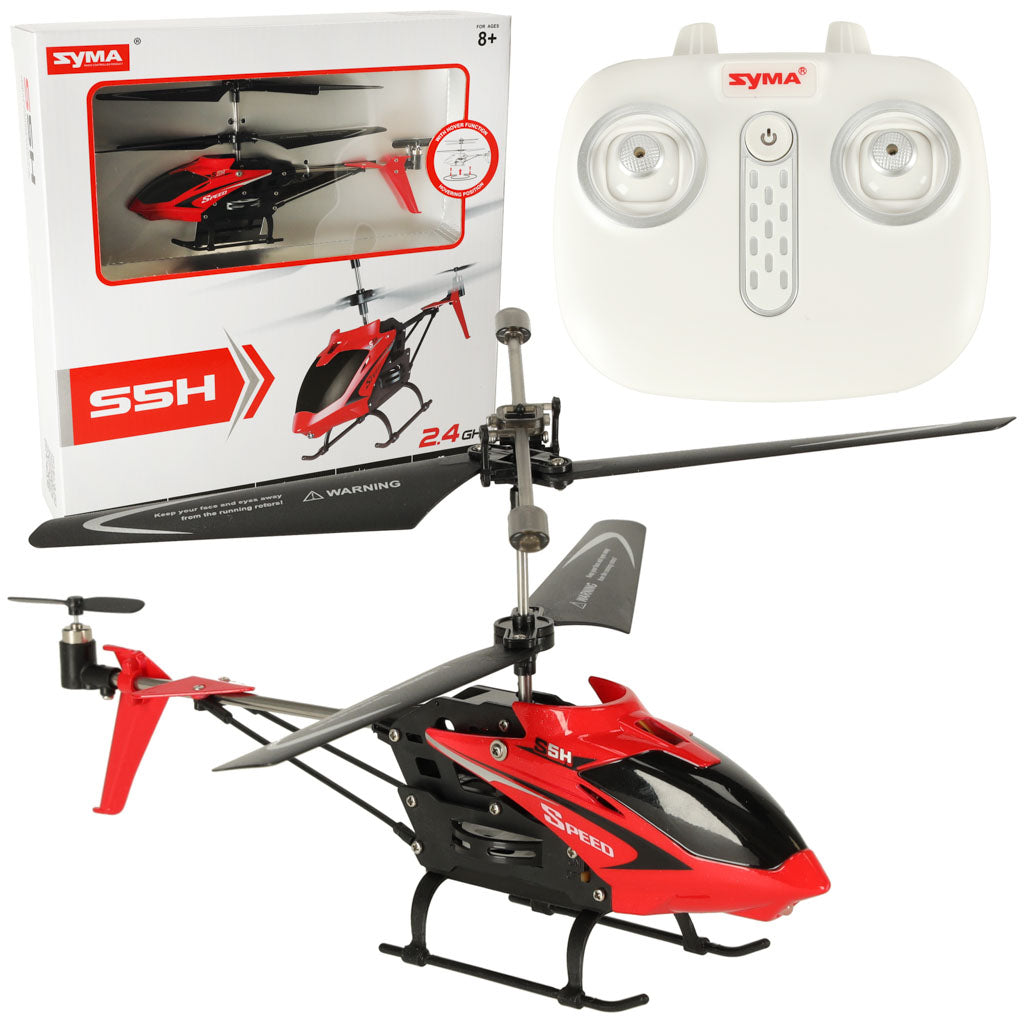 Syma S5h 2.4ghz Rtf Rc Helikopter Rød Black Friday Ikonka Tilbud
