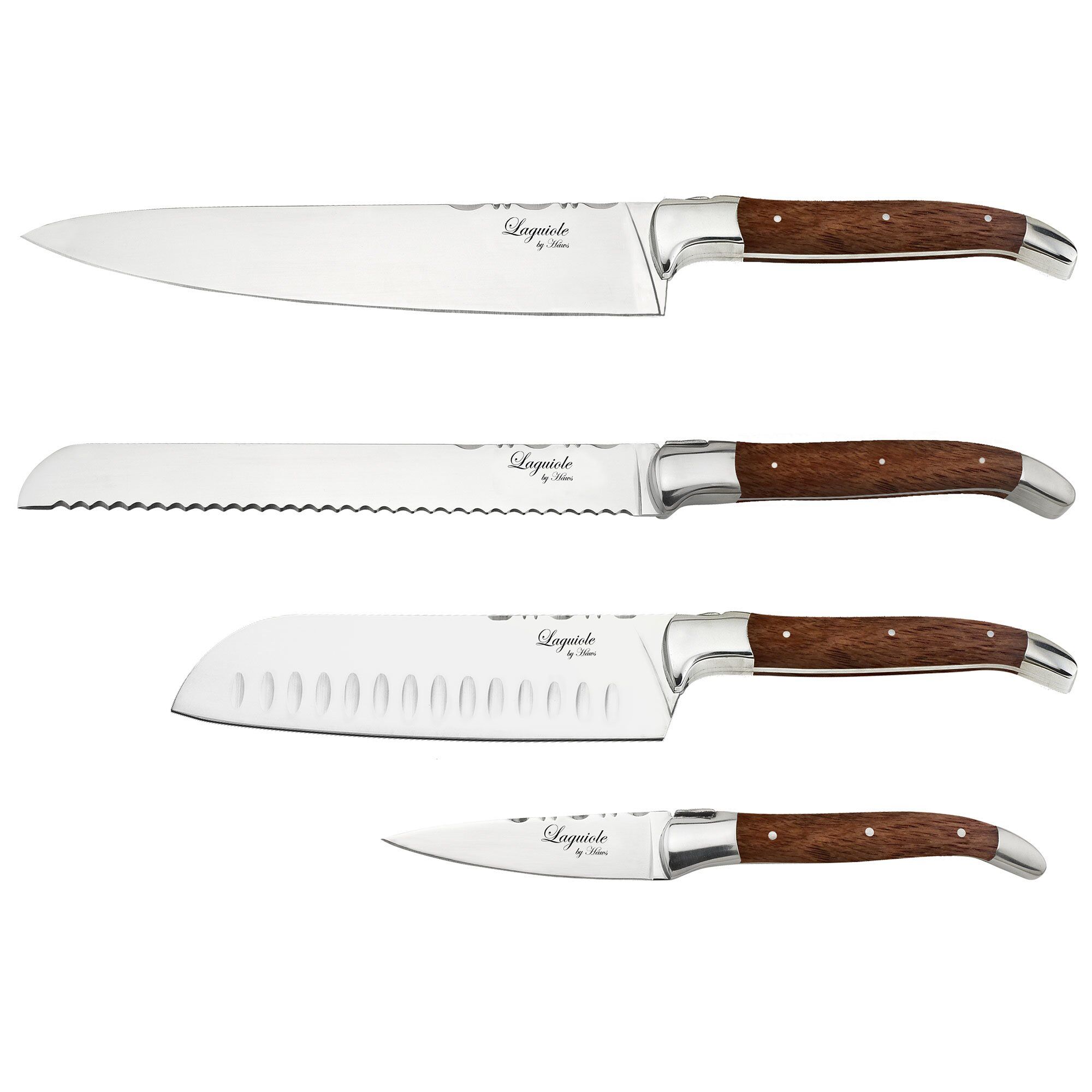 Knivsæt 4 Dele Rosenwood Black Friday Laguiole By Haws Tilbud