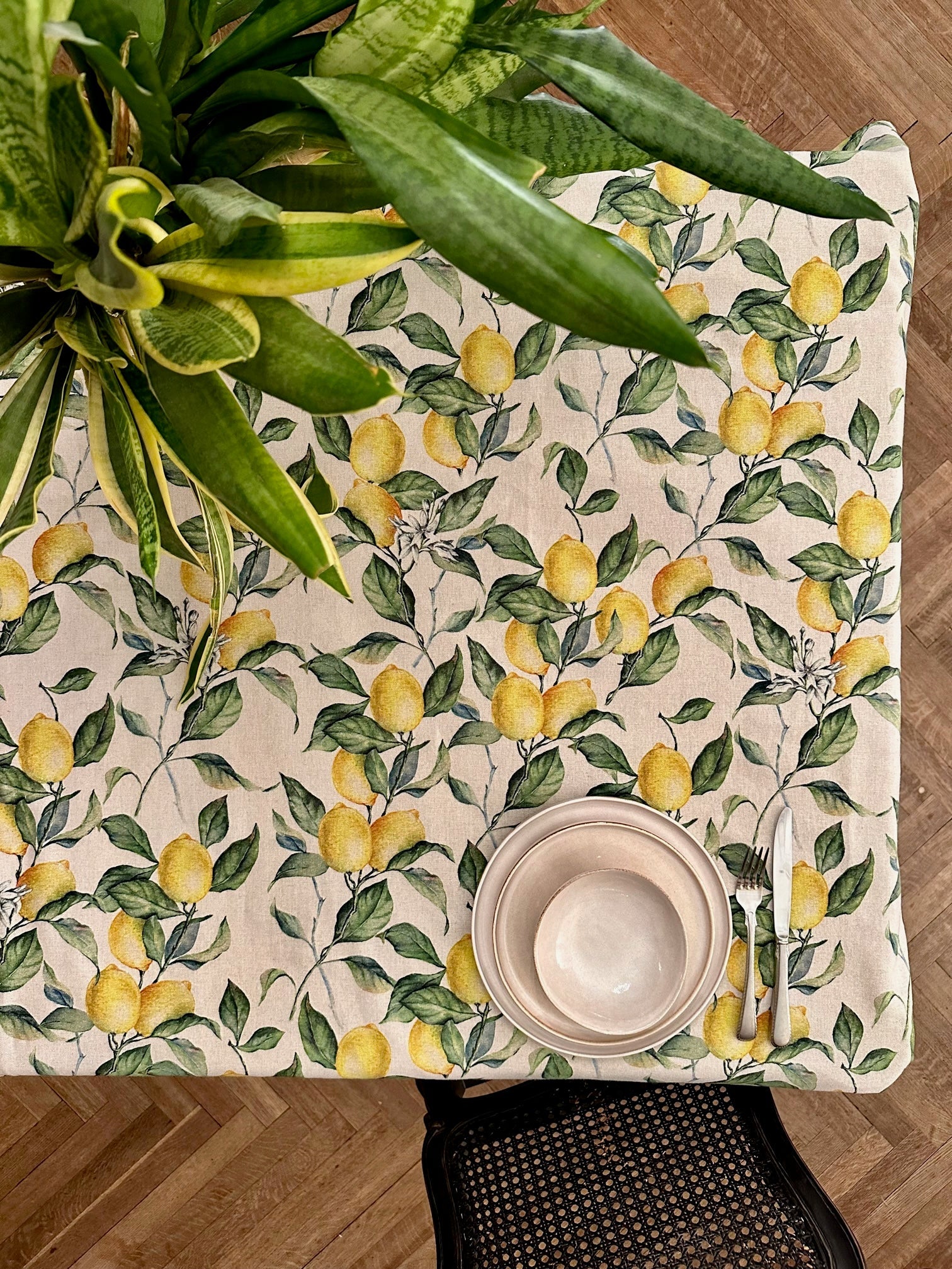 Firkantet citronprint dug – Fantastisk Black Friday tilbud!