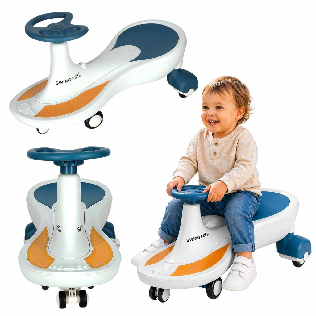 Gravity Ride Lysende Led Hjul Med Musikafspilning 76 Cm Blå Og Hvid Maks. 120 Kg Black Friday Ikonka Tilbud