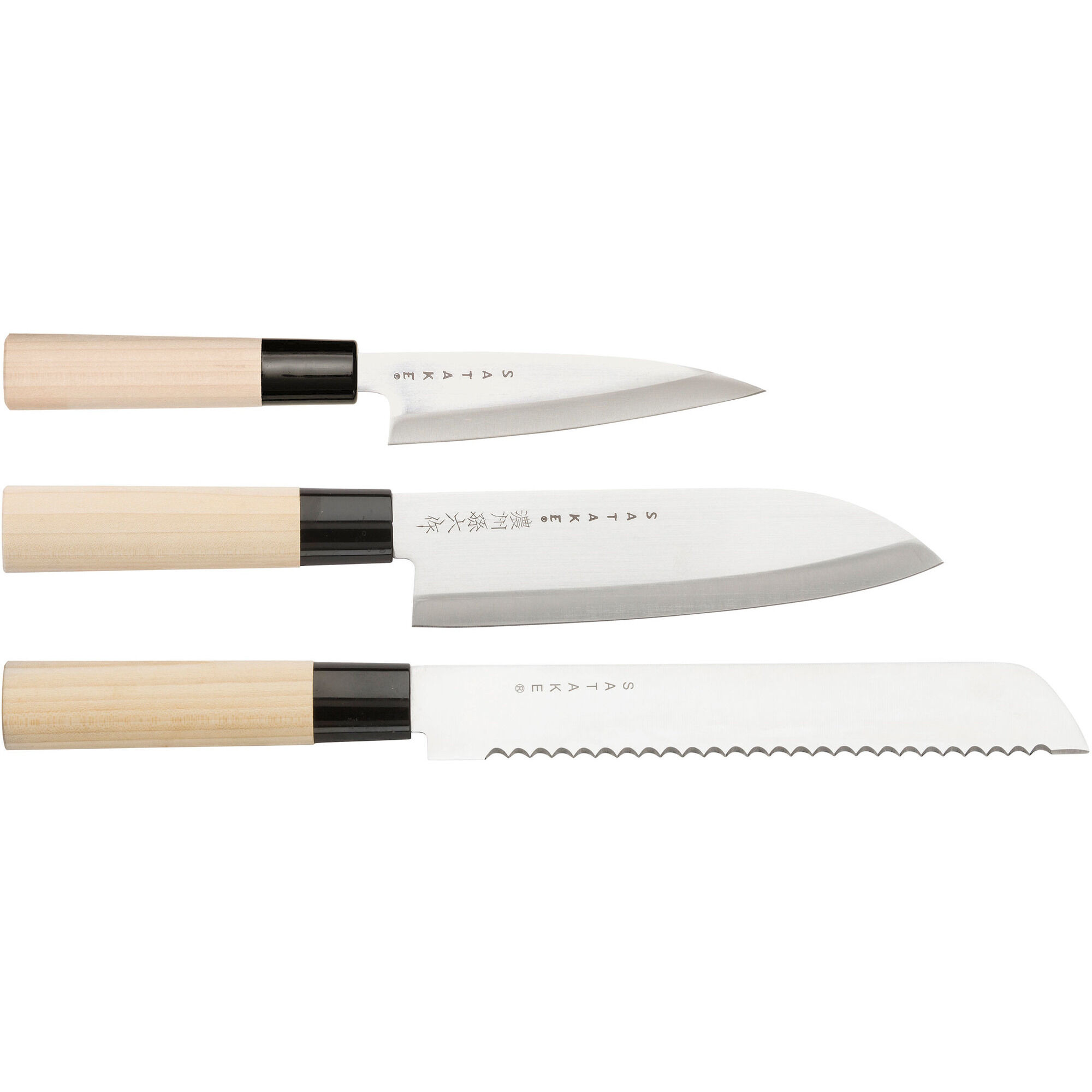 Houcho Knivsæt 3 Dele I Balsabox Black Friday Satake Tilbud