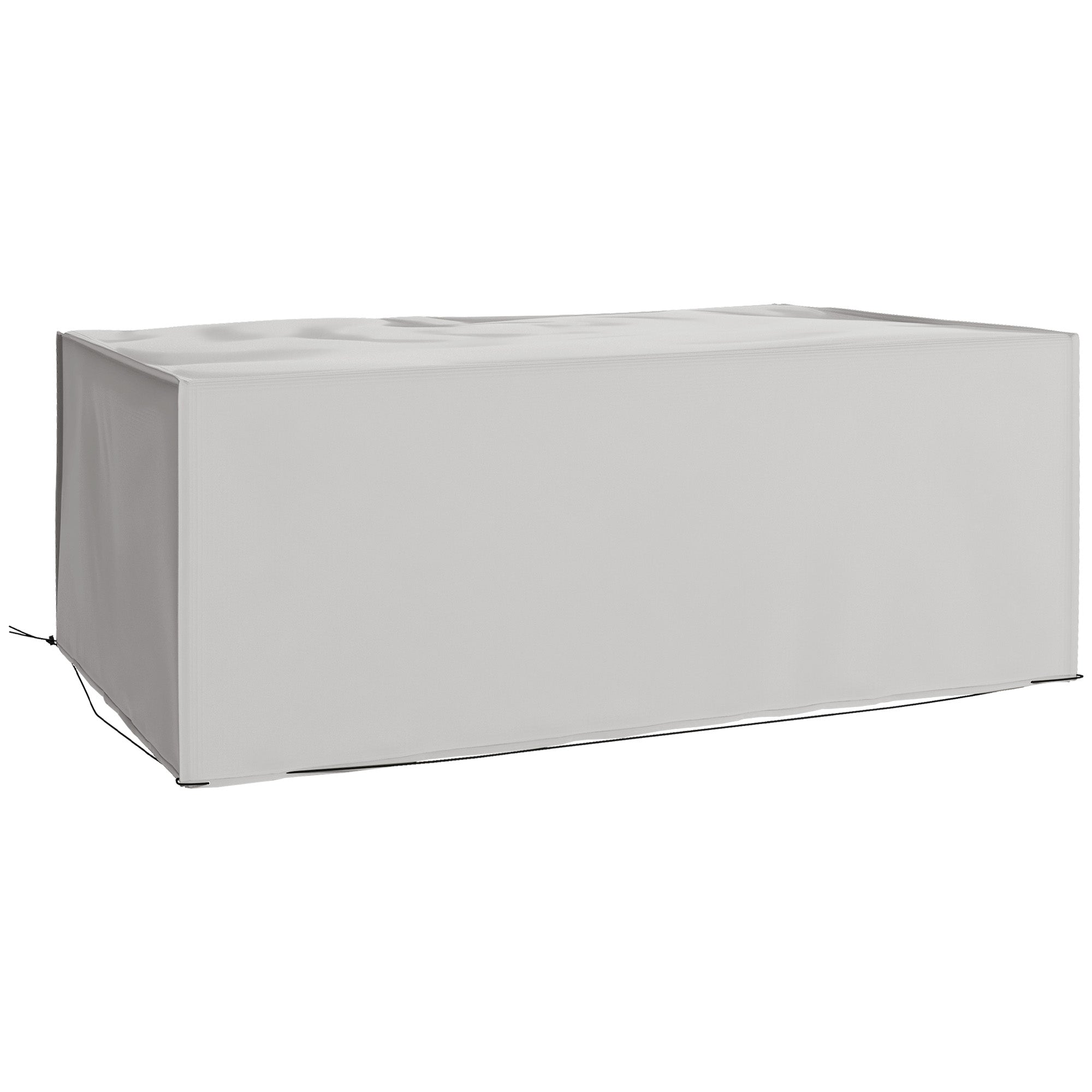 Beskyttelsesovertræk Til Havemøbler, Vinterbestandigt, Vandtæt, Uv Bestandigt, 600d Oxford Stof, 210 X 140 X 80 Cm, Grå Black Friday Aosom Tilbud