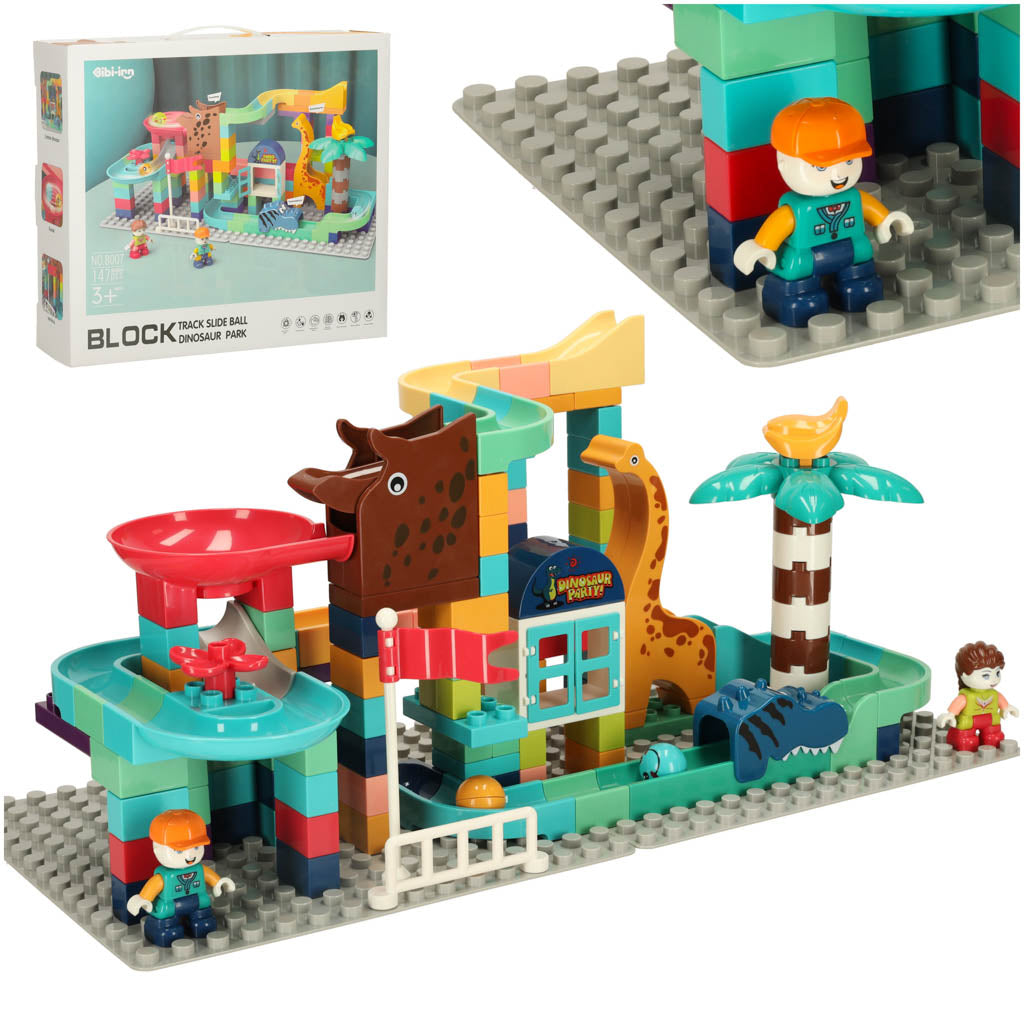 Kreative Klodser Boldbane Dinosaurpark 147 Stk. Black Friday Ikonka Tilbud