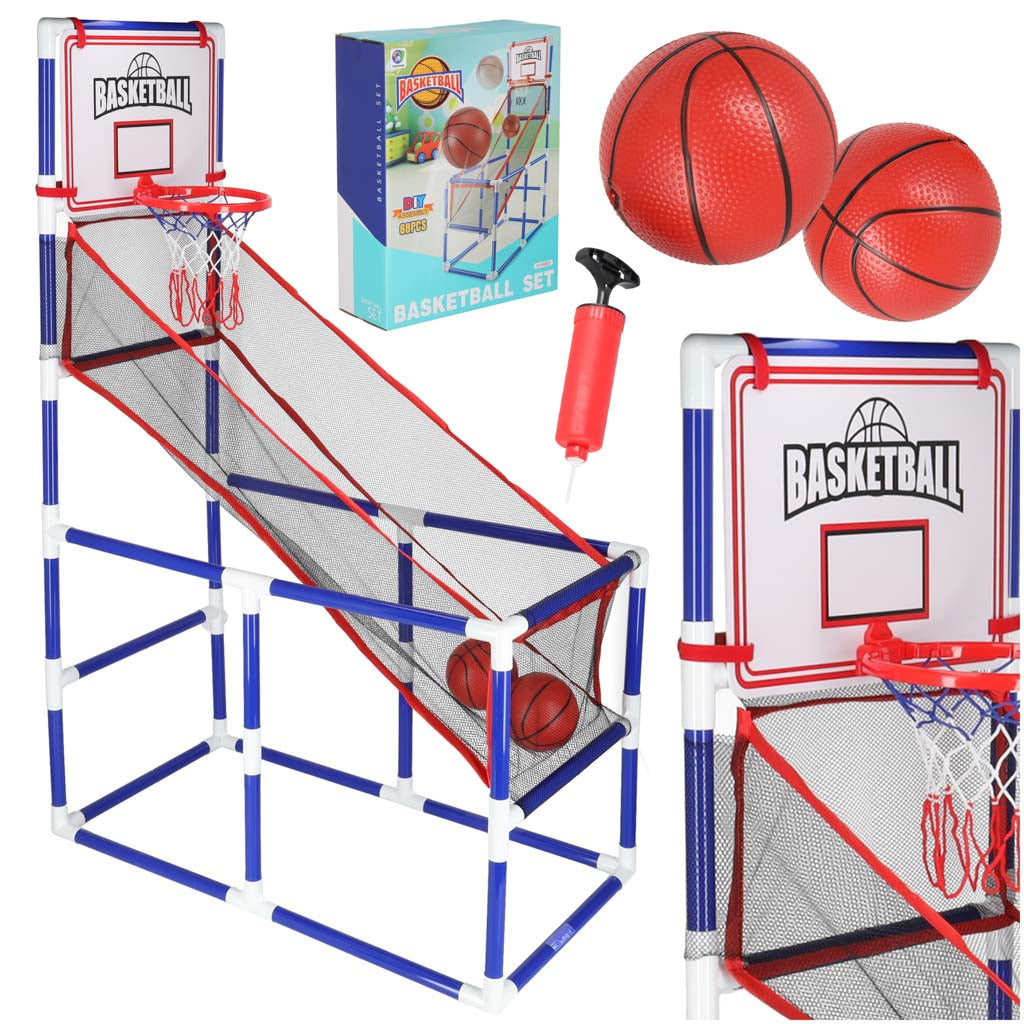 Basketball Sportsarkadespil Bærbar Basketball Pumpe Med 2 Bolde. Black Friday Ikonka Tilbud