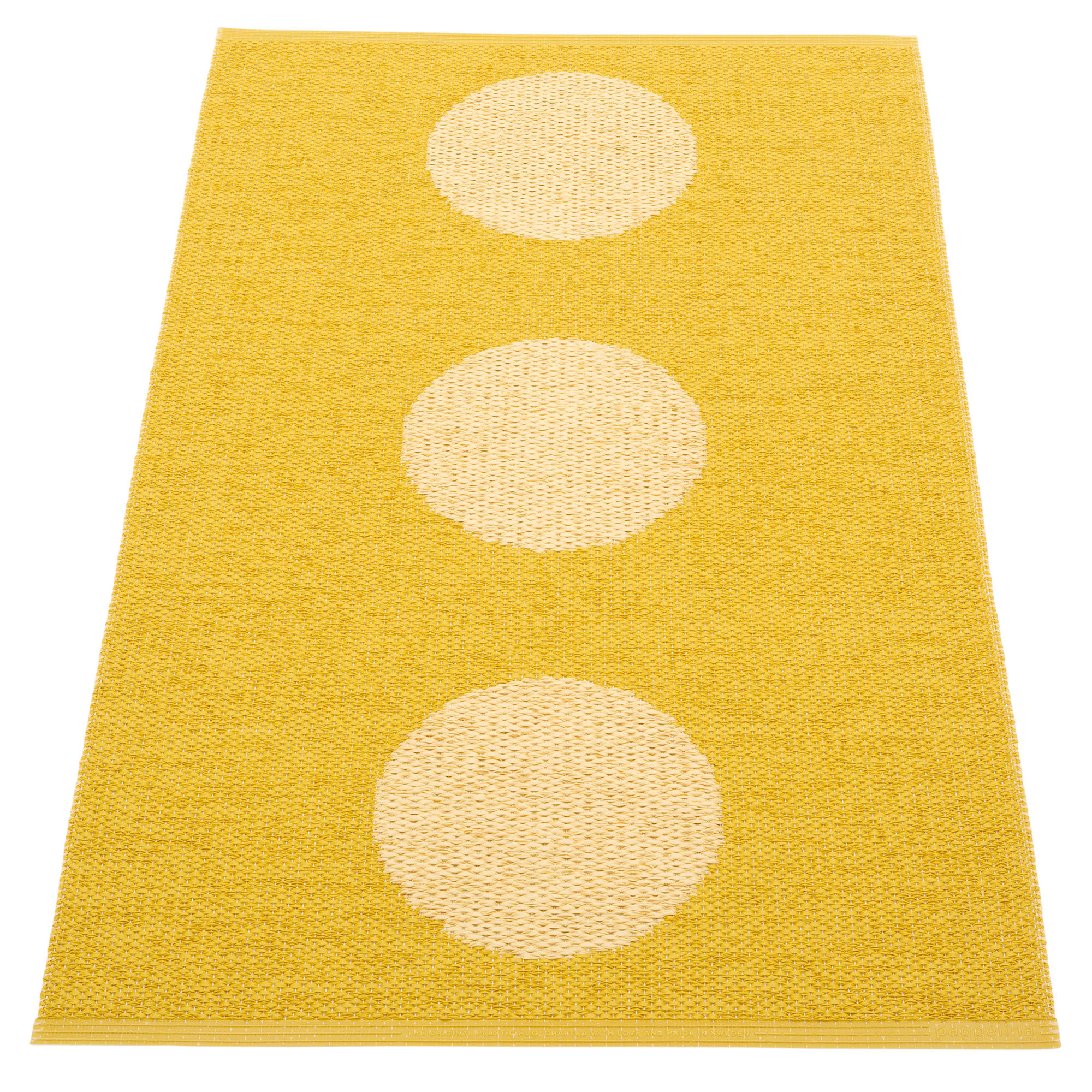 Vera Pop Tæppe 70x120 Cm, Mustard Gul Black Friday Pappelina Tilbud