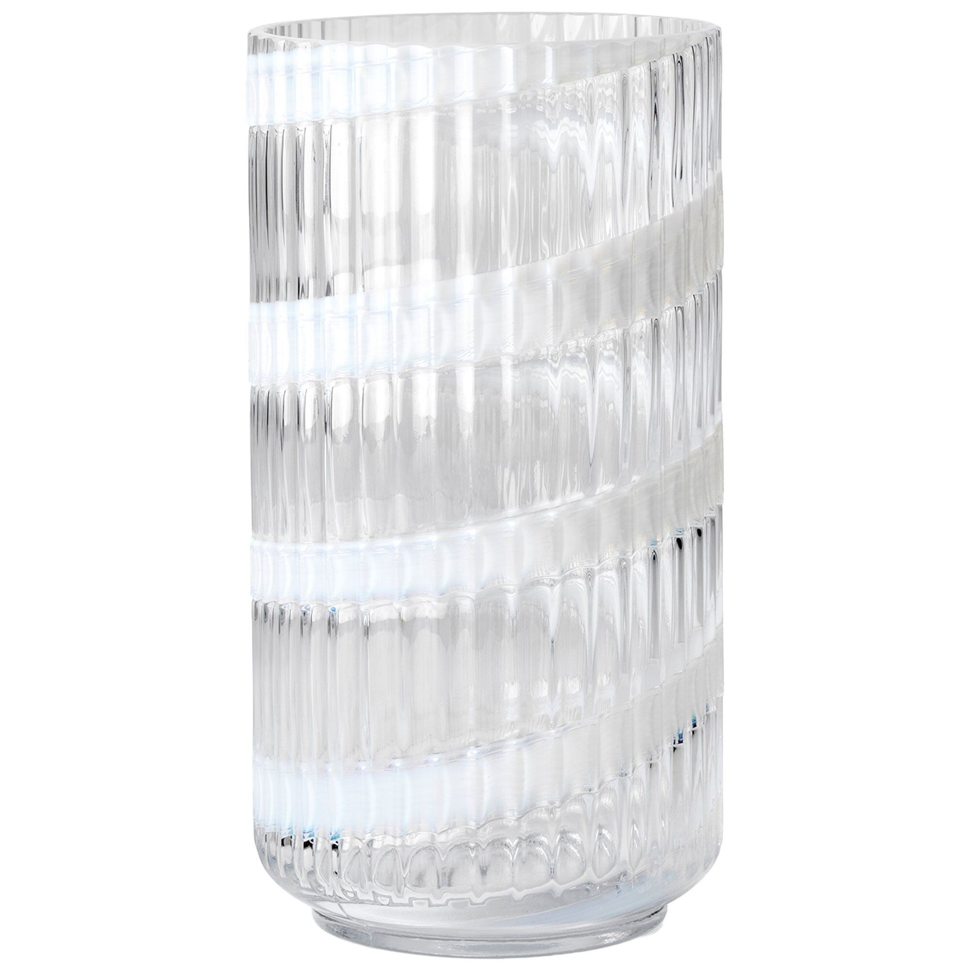 Swirl Vase 20,5 Cm, Hvid - Black Friday Tilbud!