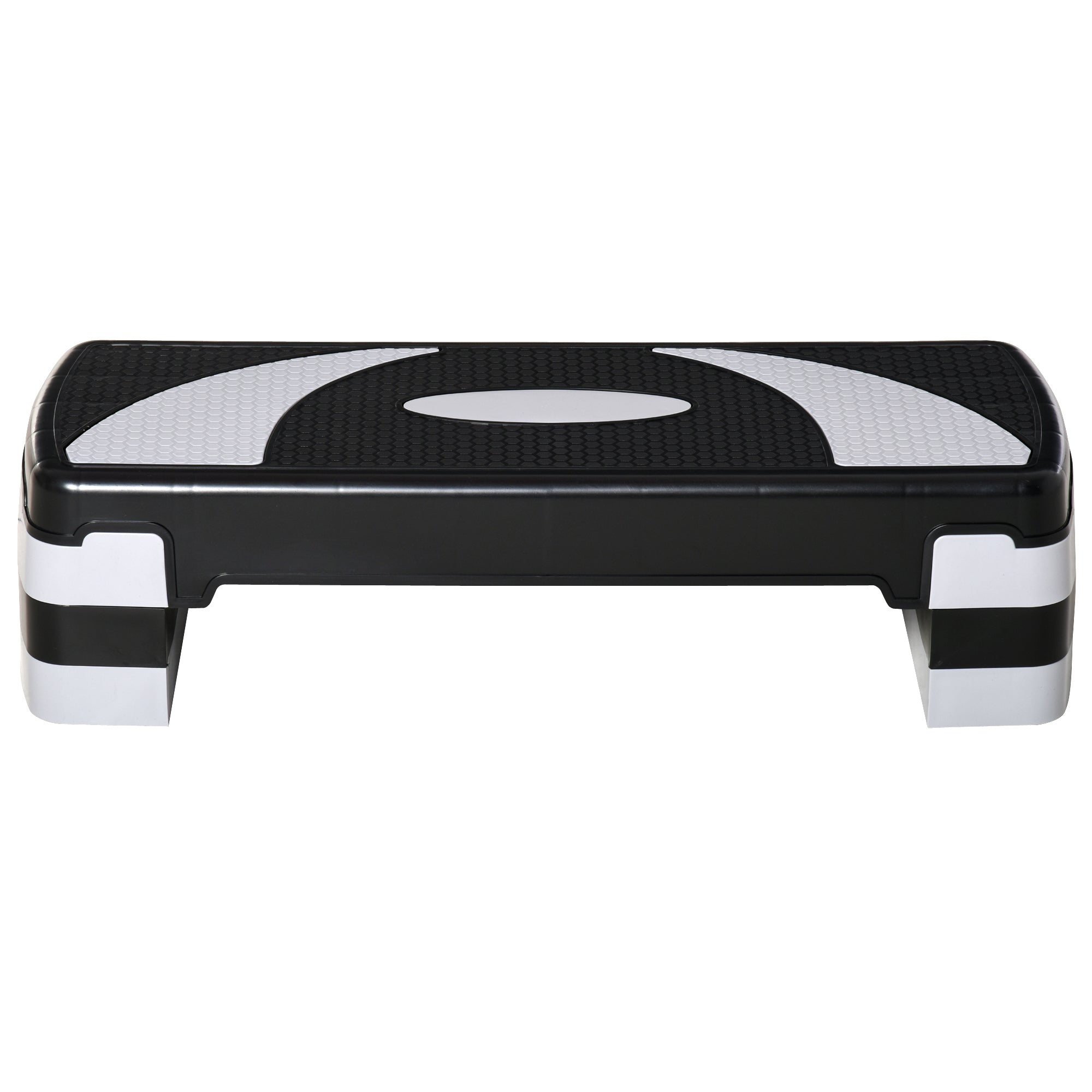Aerobic Stepper 3 Trins Højdejusterbar 80 X 31 X 20 Cm Sort+grå Black Friday Aosom Tilbud