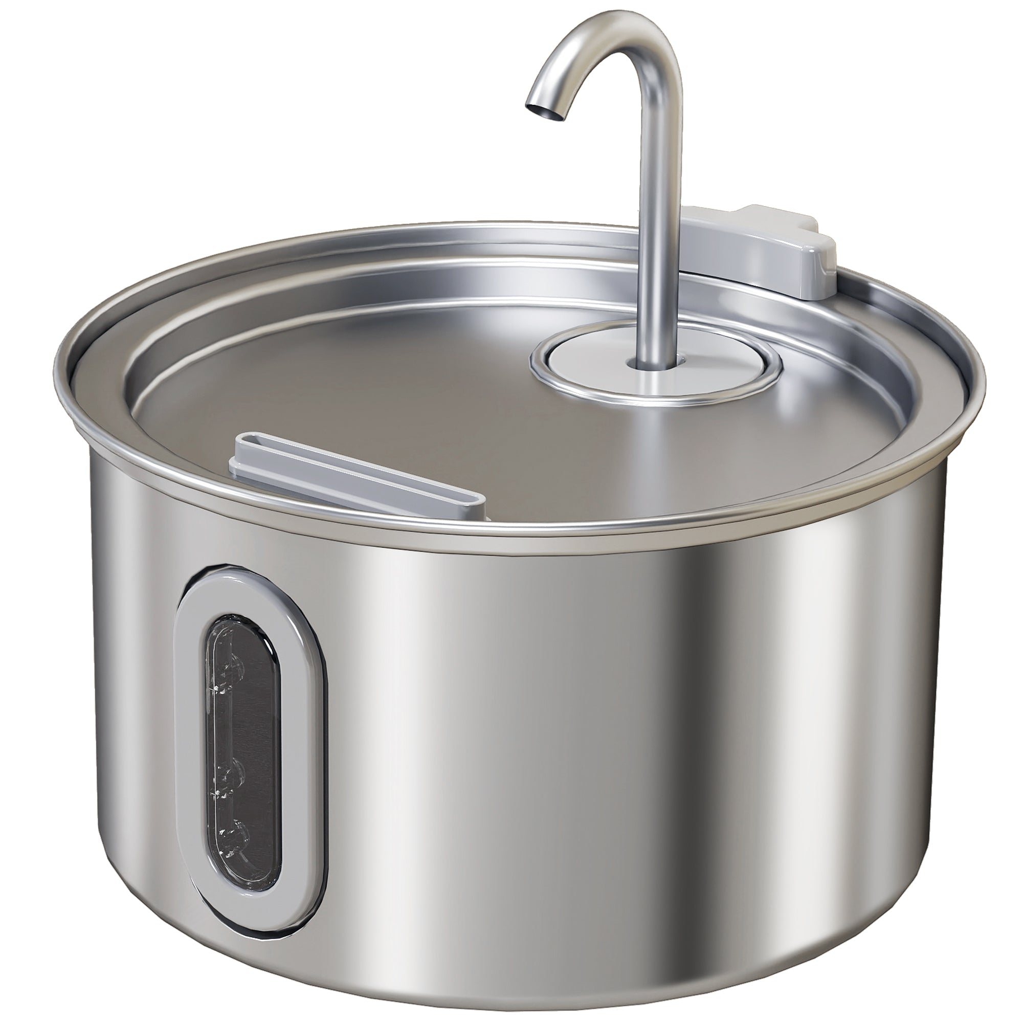 Kattefontæne 2,5 L Drikkefontæne Til Katte Med Stille Pumpe, Led Lys, Aktivt Kulfilter, 20 X 20 X 19 Cm Black Friday Aosom Tilbud