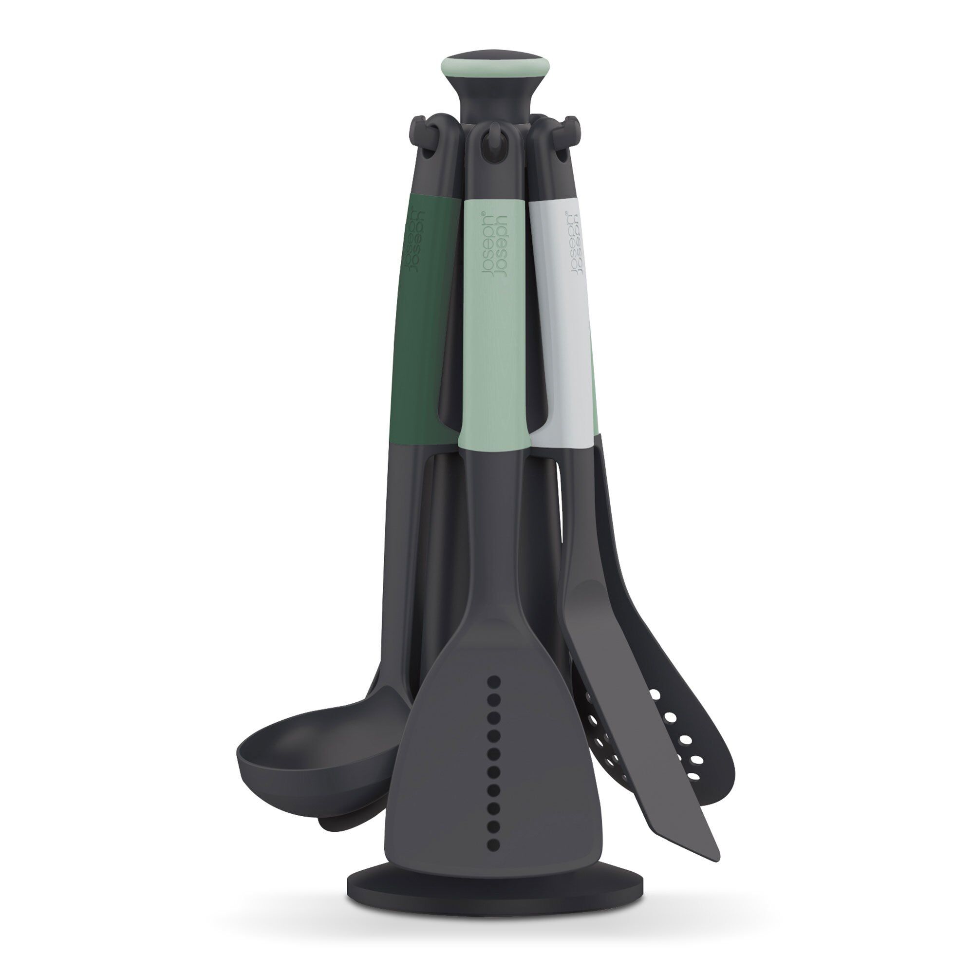 Elevateâ¢ Redskapssæt Med Holder 6 Dele, Lysegrøn Black Friday Joseph Joseph Tilbud