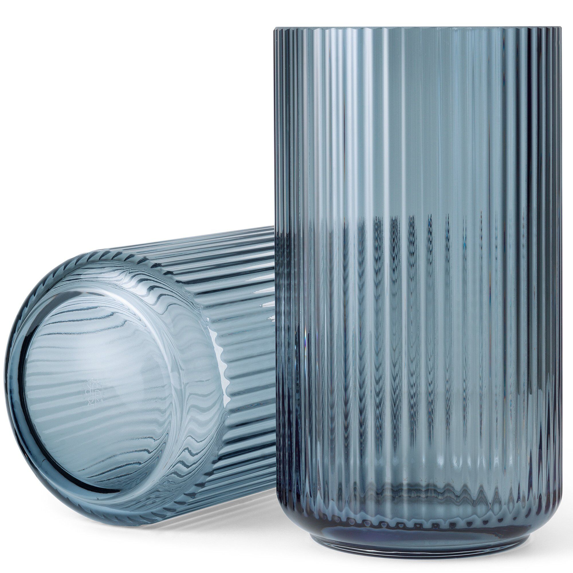 Lyngbyvasen 31 Cm., Glas   Midnight Blue Black Friday Lyngby Porcelæn Tilbud
