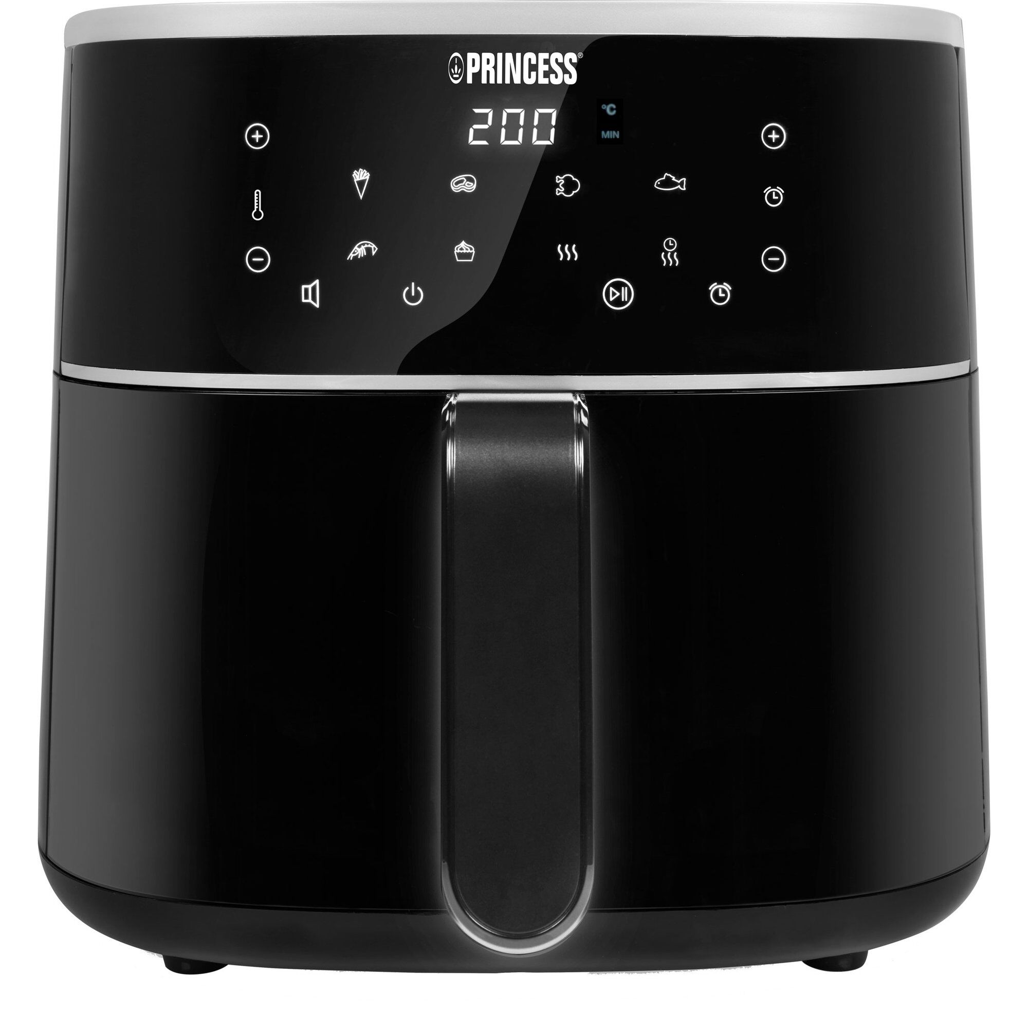 Princess Airfryer 6 Liter – Sort Sølv Black Friday Tilbud