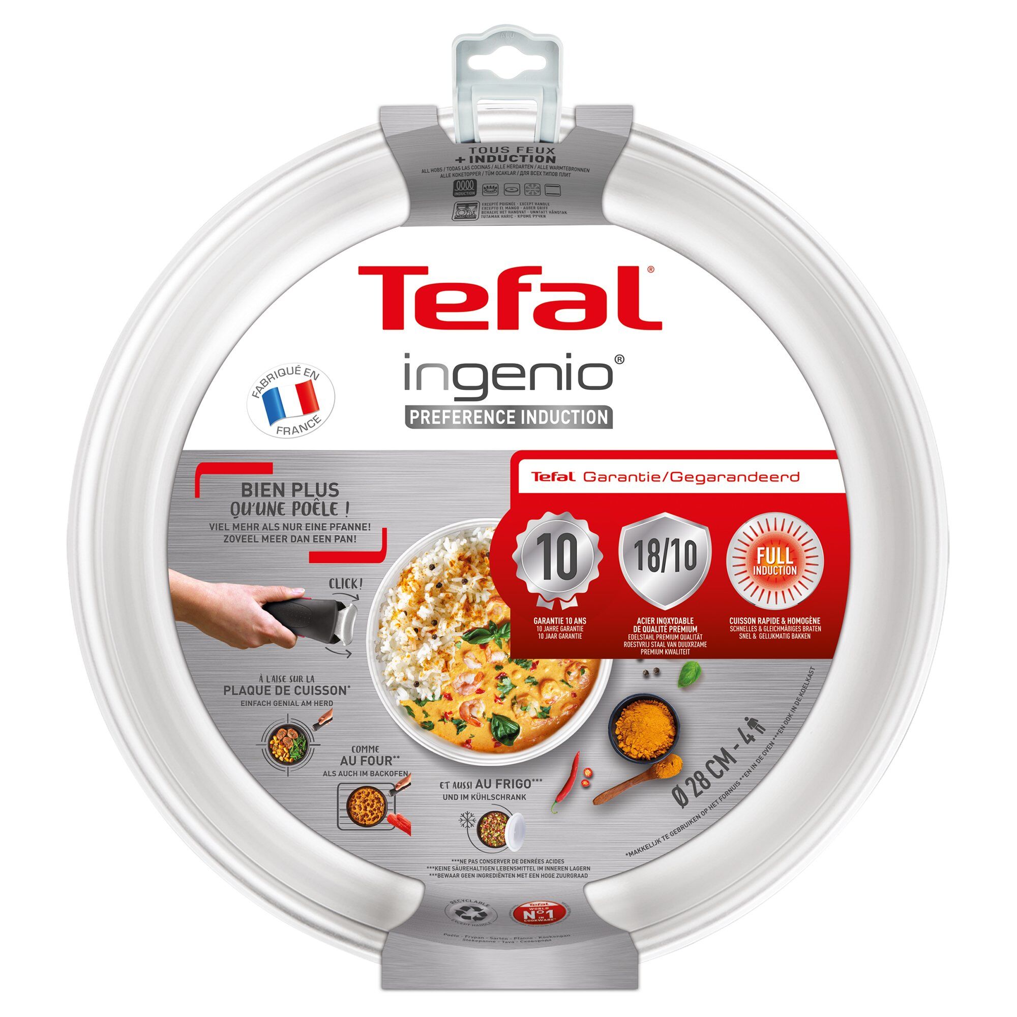 Ingenio Preference Stegepande 28 Cm, Rustfrit Stål Black Friday Tefal Tilbud