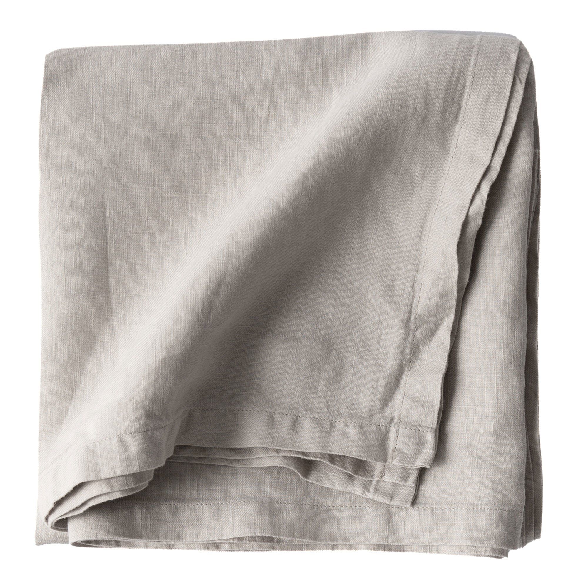Dug I Hør 145 X 145 Cm, Warm Grey Black Friday Tell Me More Tilbud