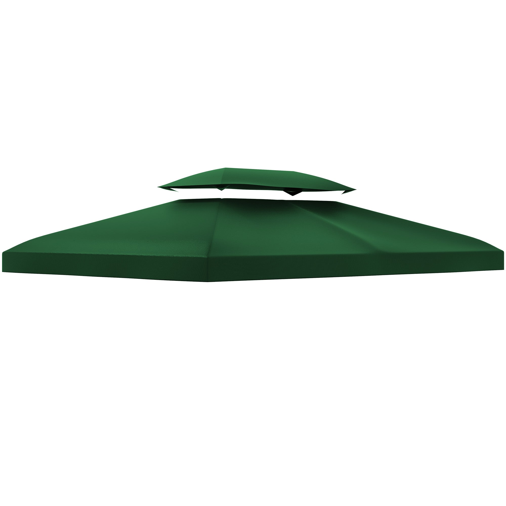 Udskiftningstag Til 3x4m Metalpavillon, Vandafvisende, Pavillontag (dobbelttag), Udskiftningsovertræk Til Havepavillon, Reservedele, Polyester 180g Mâ², Grøn Black Friday Aosom Tilbud
