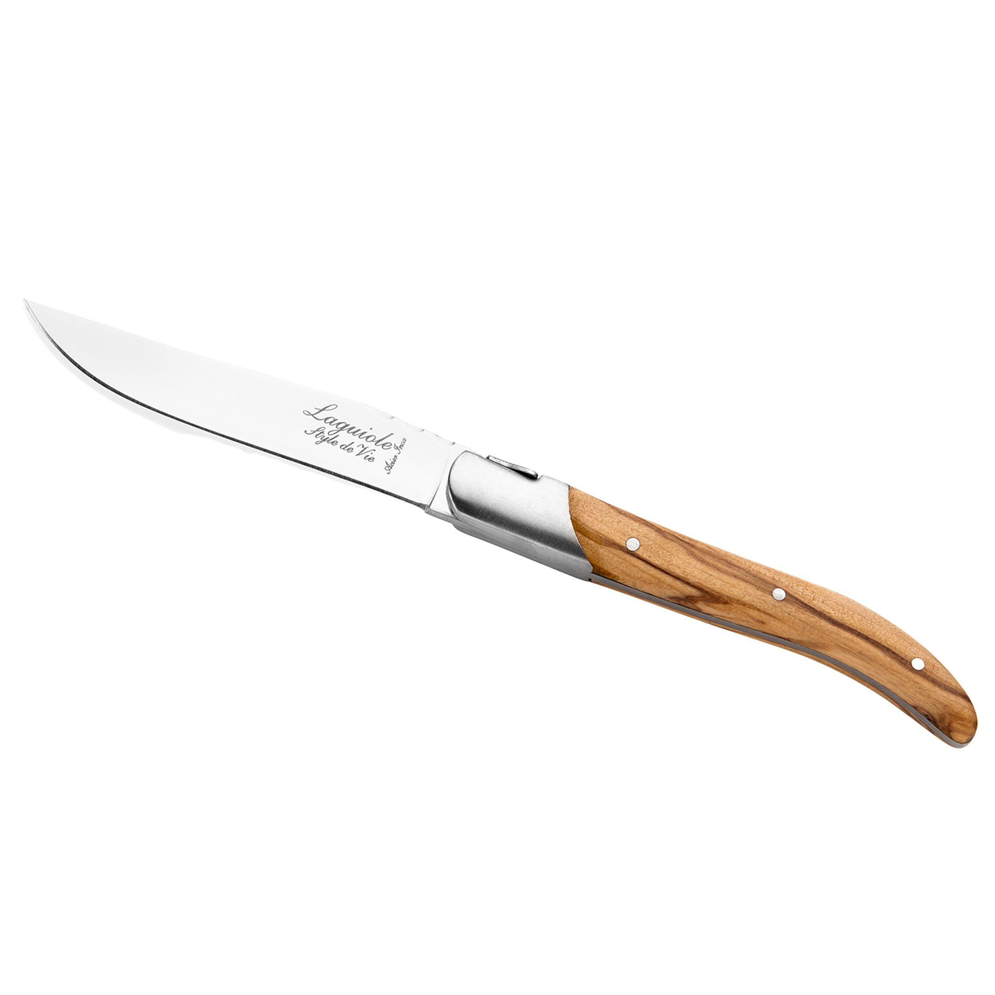 Laguiole Grillknive 6 Pak, Oliventræ Black Friday Laguiole Style De Vie Tilbud