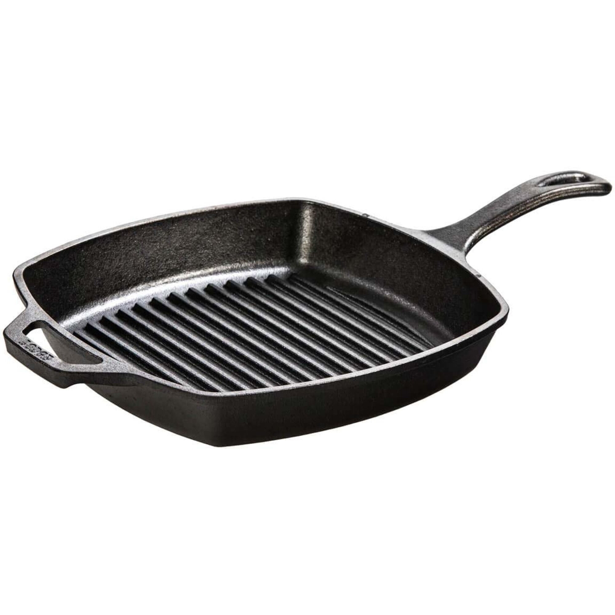 Kvadratisk Grillpande Støbejern 26 X 26,5 Cm Black Friday Lodge Tilbud