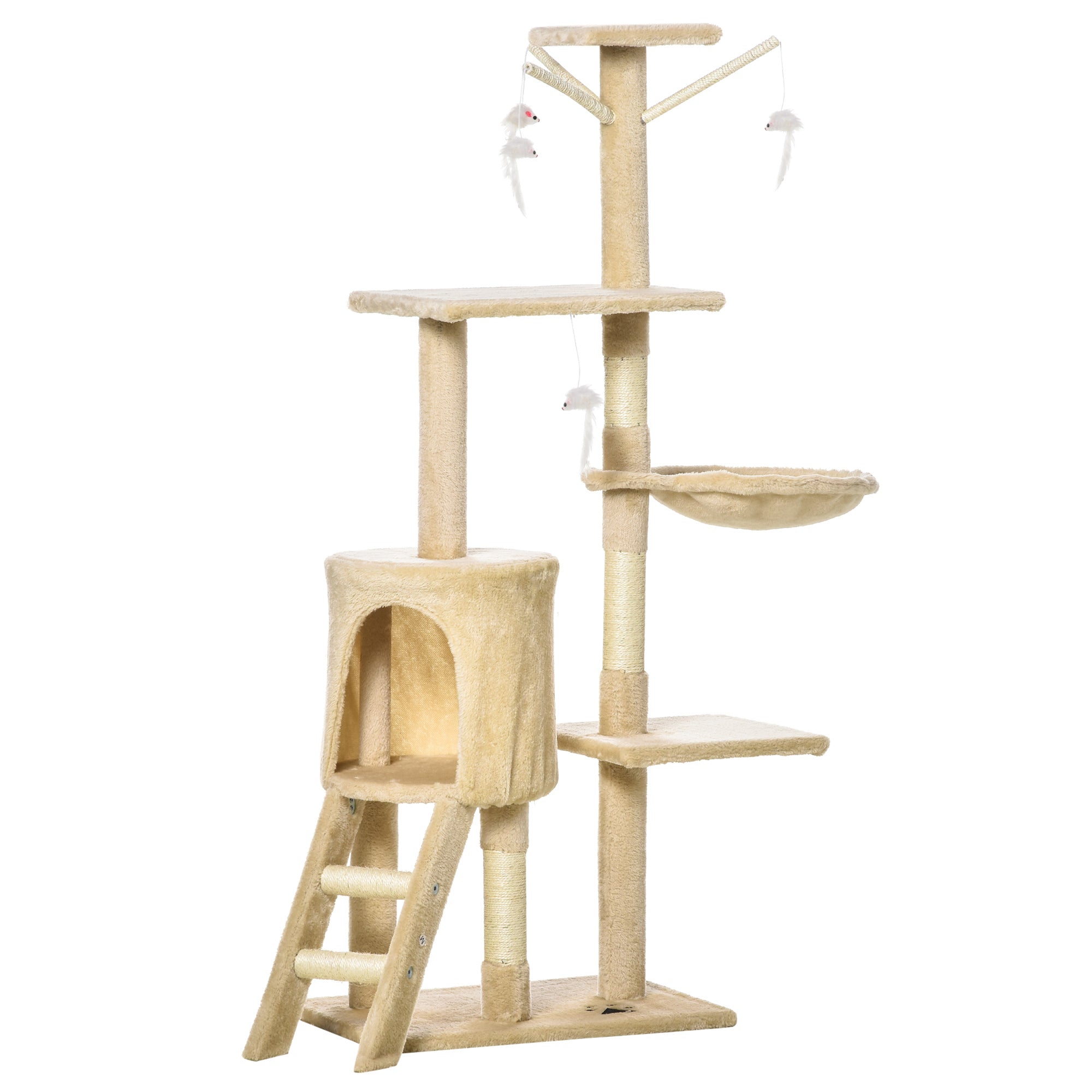 Kattetårn med hule 134,2 cm – Fantastisk tilbud til katten!