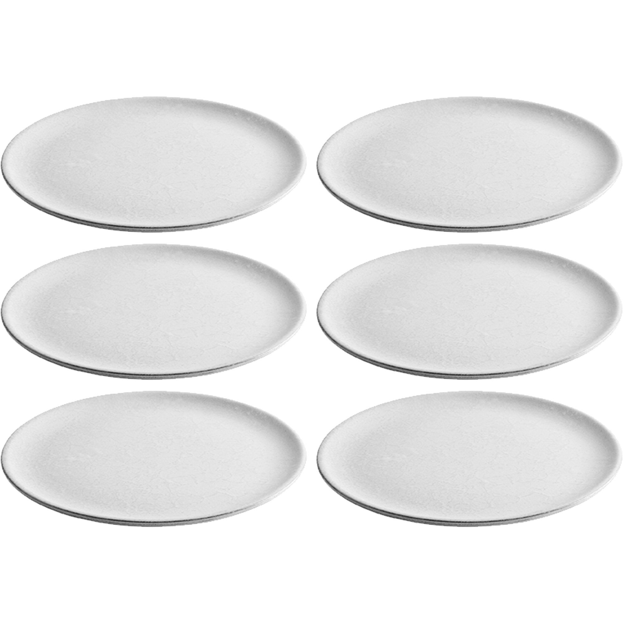 RAW Desserttallerkener, Arctic White, 6 Stk. – Black Friday Tilbud